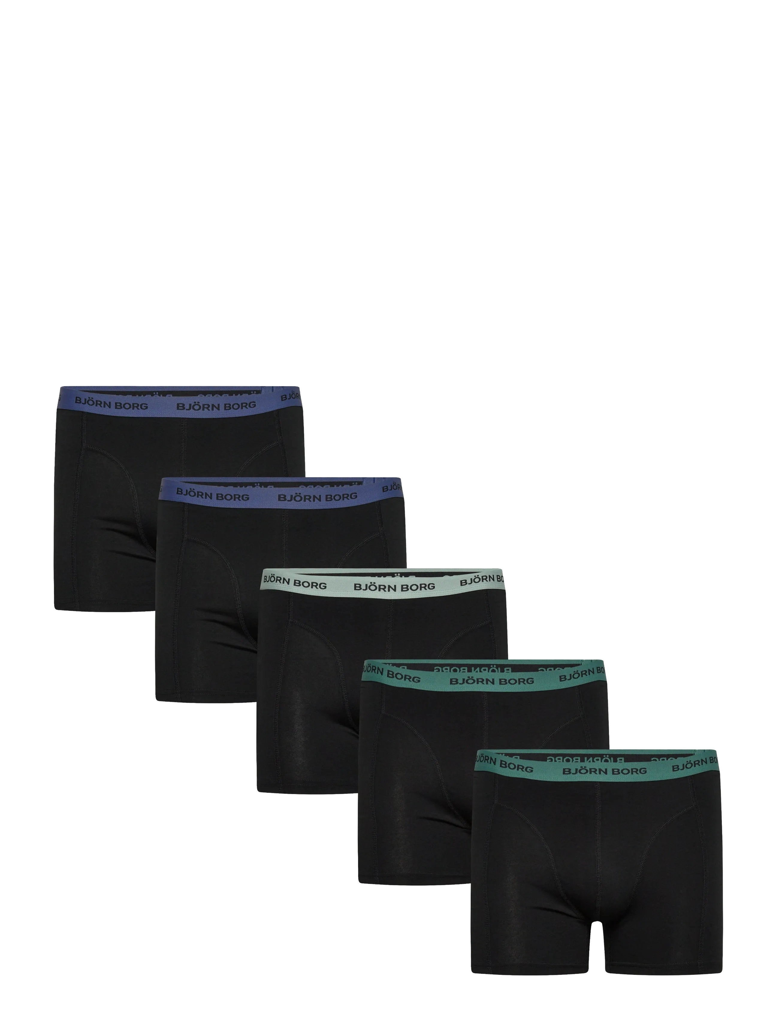 Björn Borg COTTON STRETCH BOXER 5p - Mitmikpakk aluspesu - MULTIPACK 1 / black