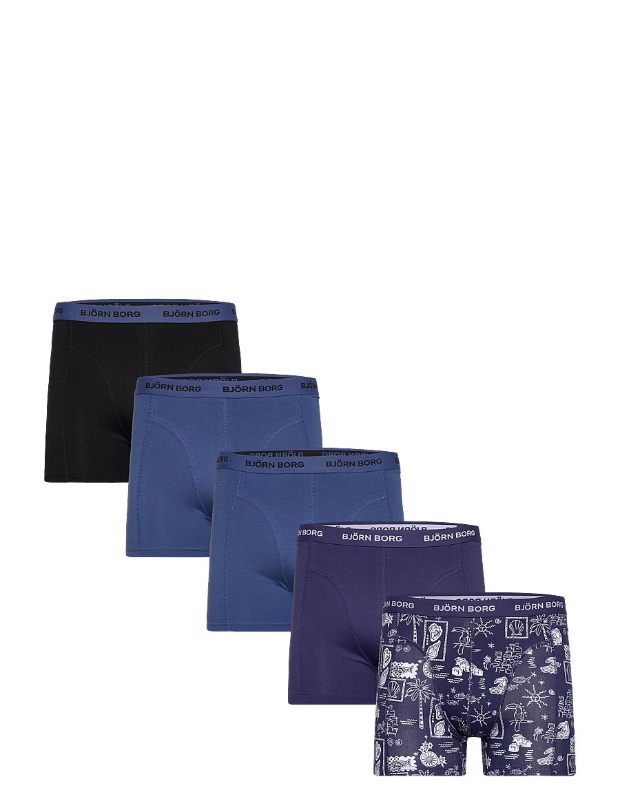 Björn Borg - COTTON STRETCH BOXER 5p - multipakk aluspüksid - multipack 3 - 0