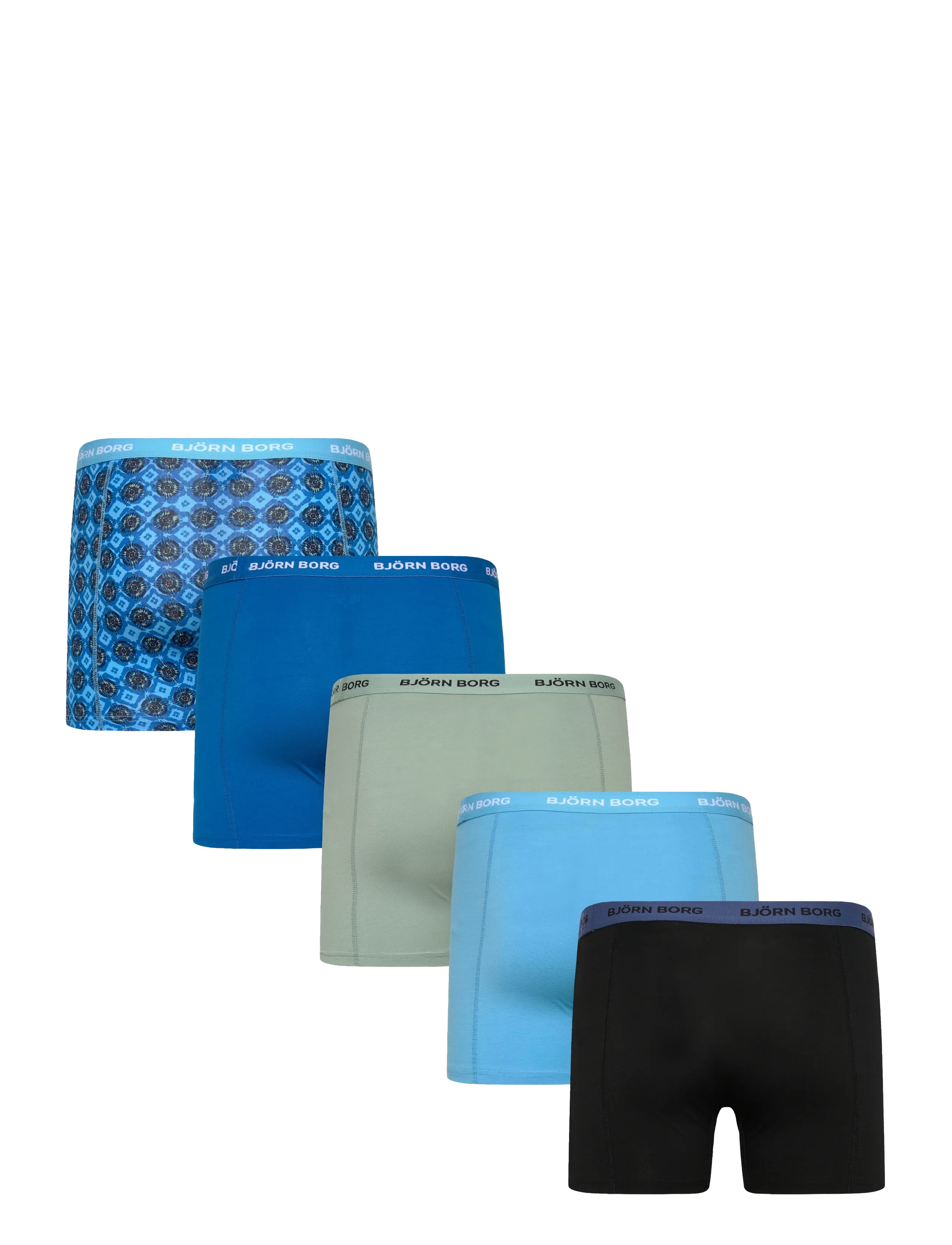 Björn Borg - COTTON STRETCH BOXER 5p - majtki w wielopaku - multipack 4 - 1