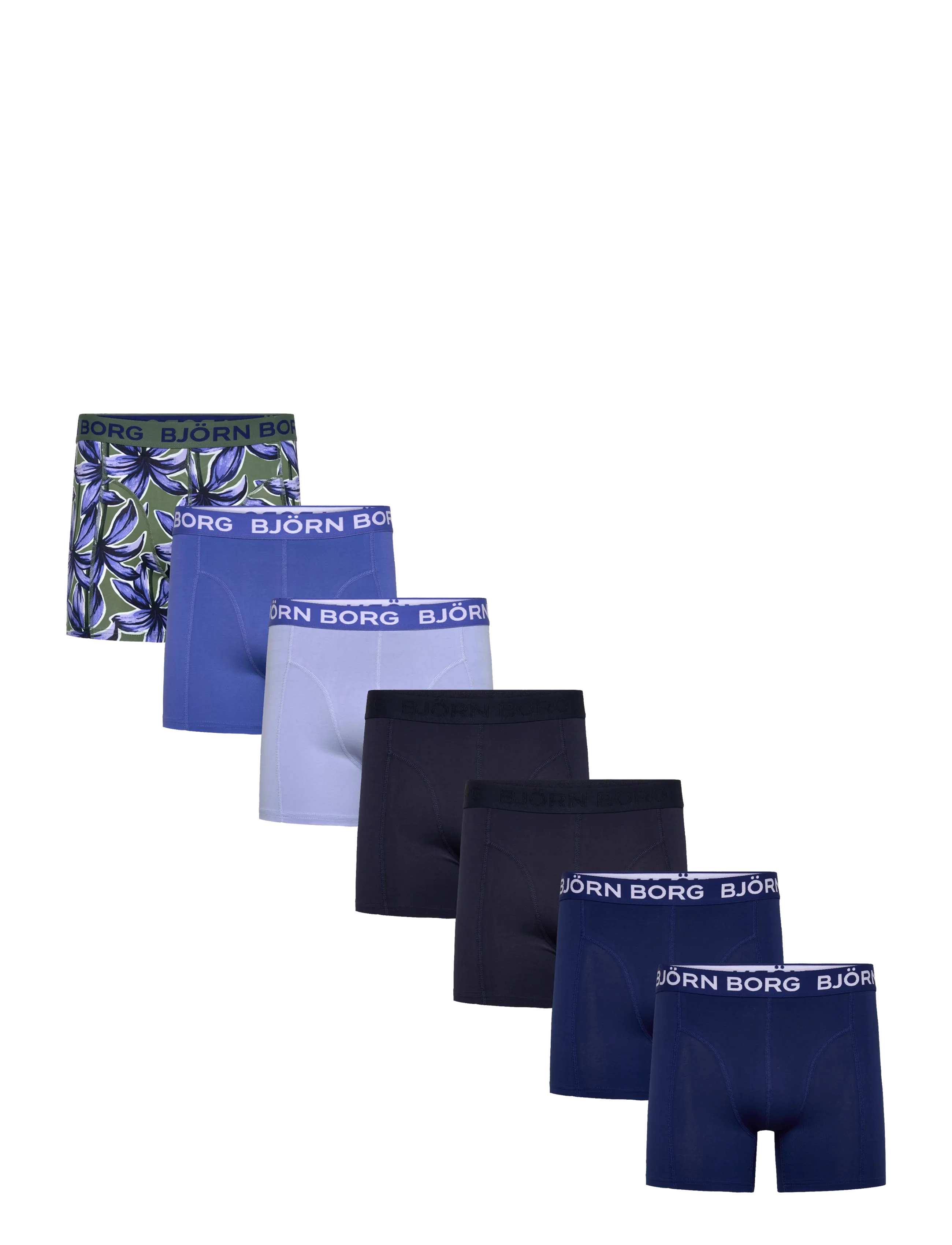 Björn Borg COTTON STRETCH BOXER 7p - Aluspesu - MULTIPACK 1 / blue