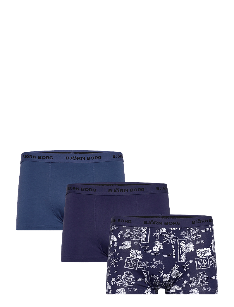 Björn Borg - COTTON STRETCH TRUNK 3p - unterhosen im multipack - multipack 1 - 0