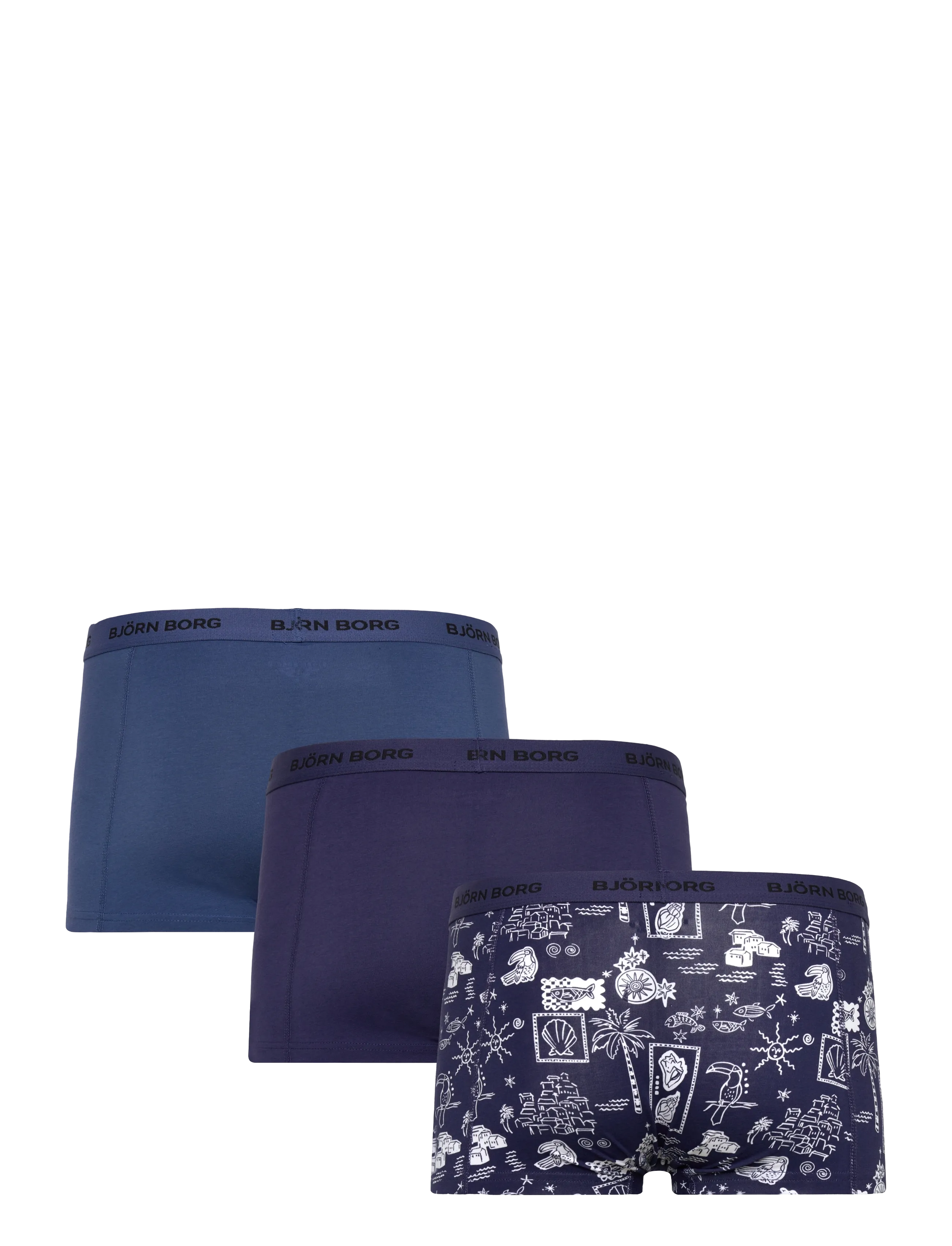 Björn Borg - COTTON STRETCH TRUNK 3p - madalaimad hinnad - multipack 1 - 1