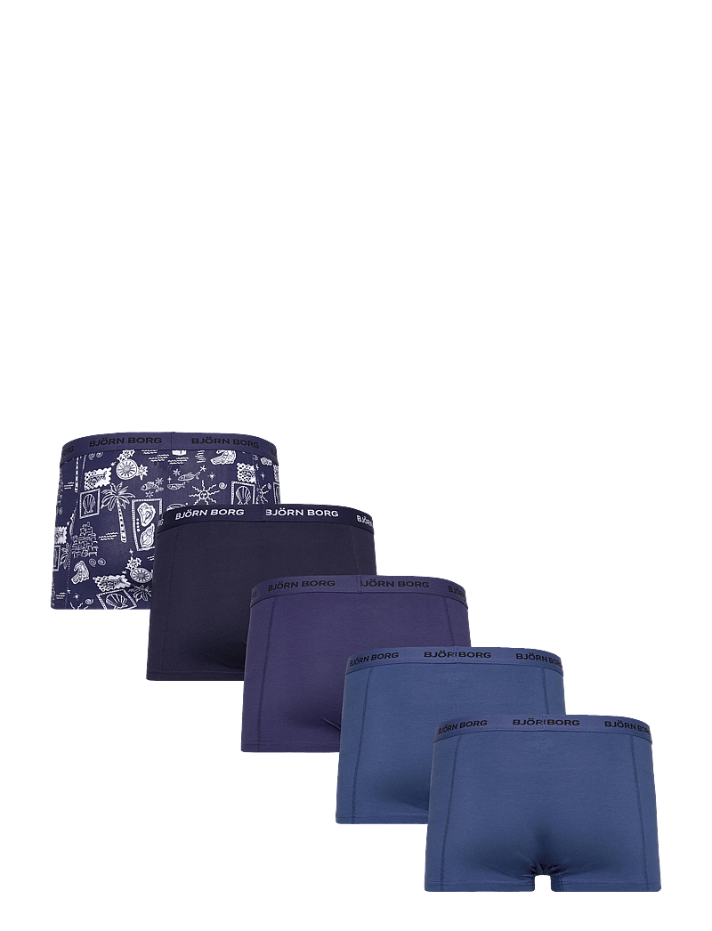 Björn Borg - COTTON STRETCH TRUNK 5p - multipack underbukser - multipack 1 - 1