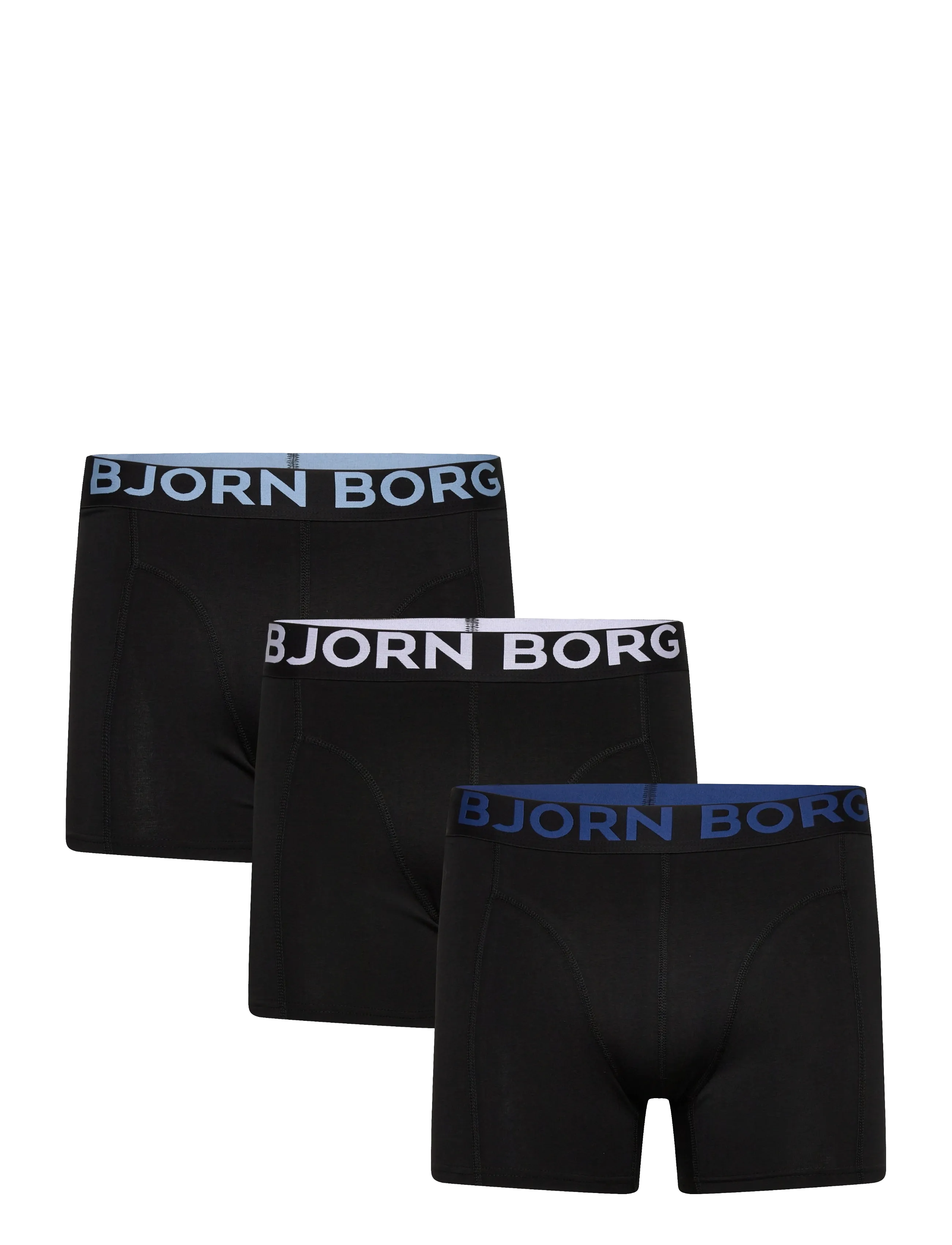 Björn Borg Organic Cotton Stretch Boxer 3P, Mænd, Boxerunderbukser, Sort, Str: XXL