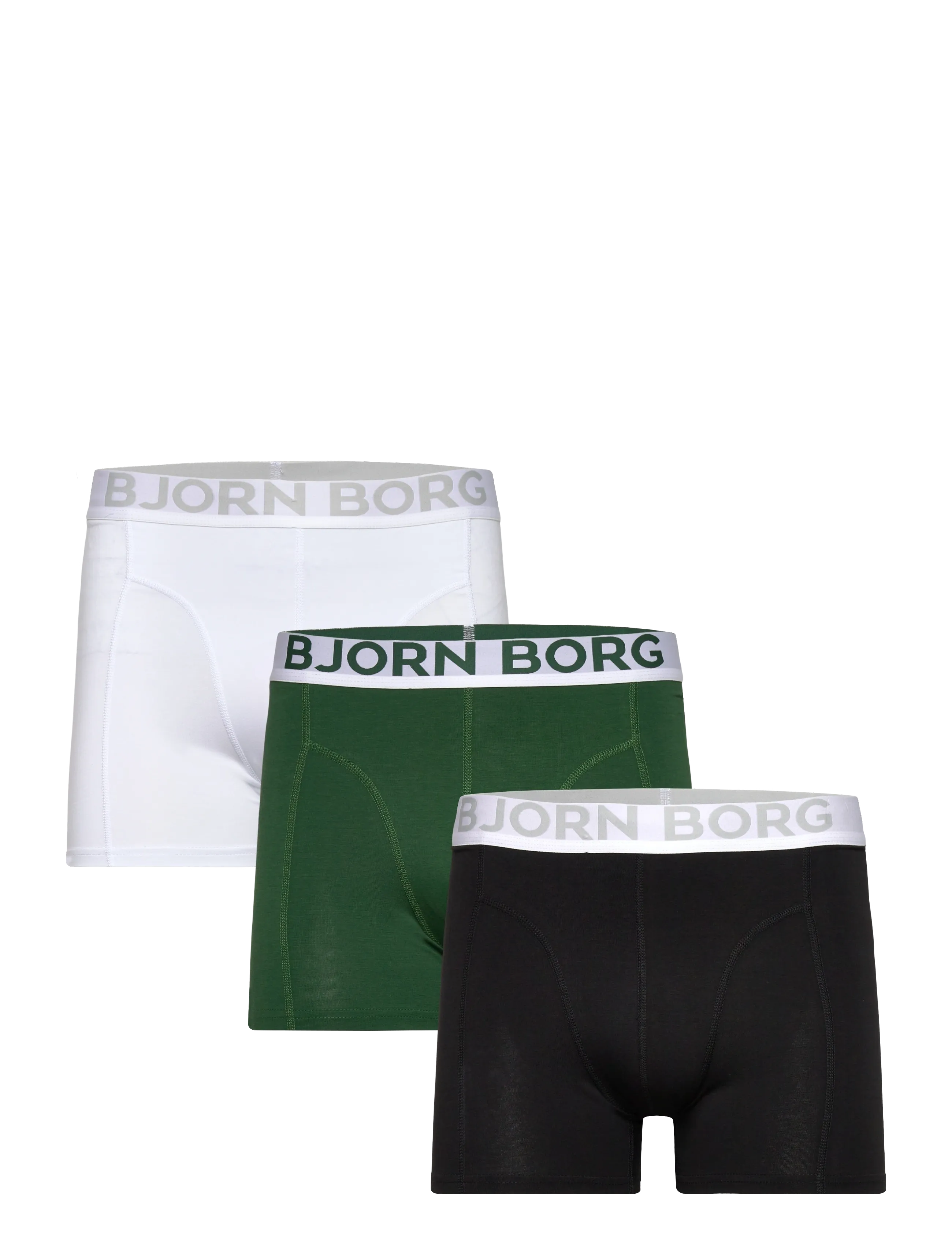 Björn Borg Organic Cotton Stretch Boxer 3P, Mænd, Boxerunderbukser, Multi/mønstret, Str: XXL