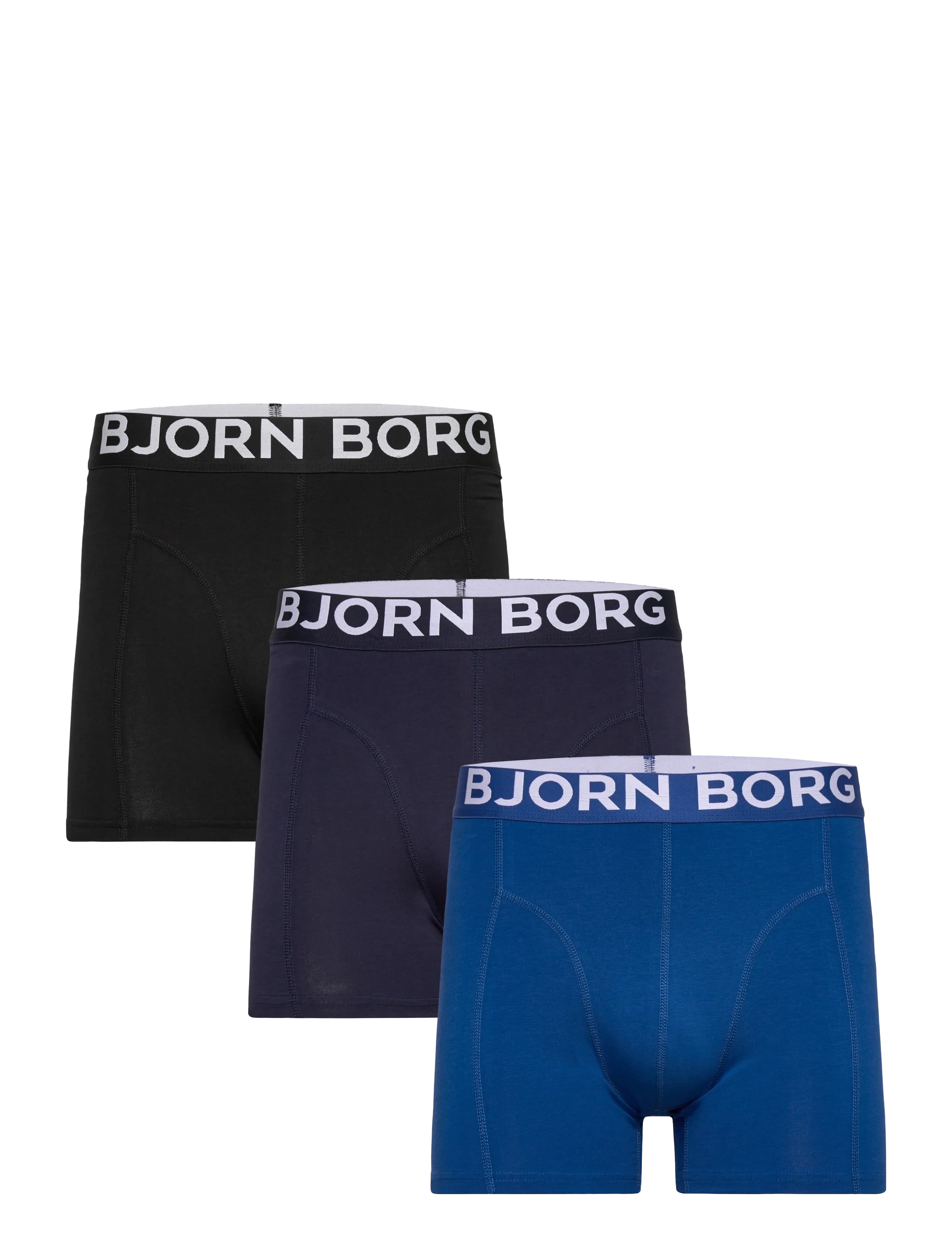 Björn Borg Organic Cotton Stretch Boxer 3P, L, Underwear, Schwarz - Boxers, Männerswear