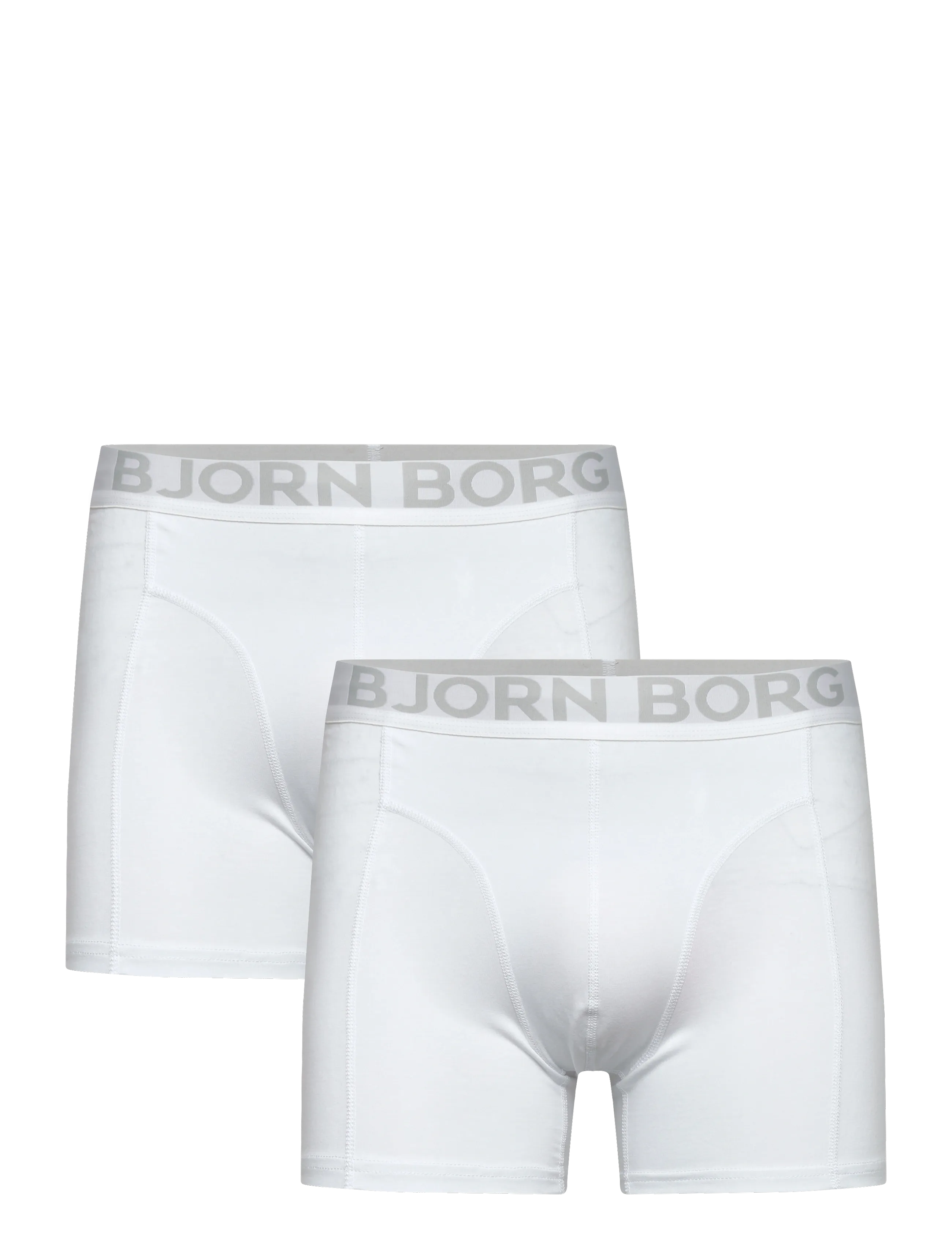 Björn Borg Organic Cotton Stretch Boxer 2P, L, White, Undertøj > Boksere, Herre