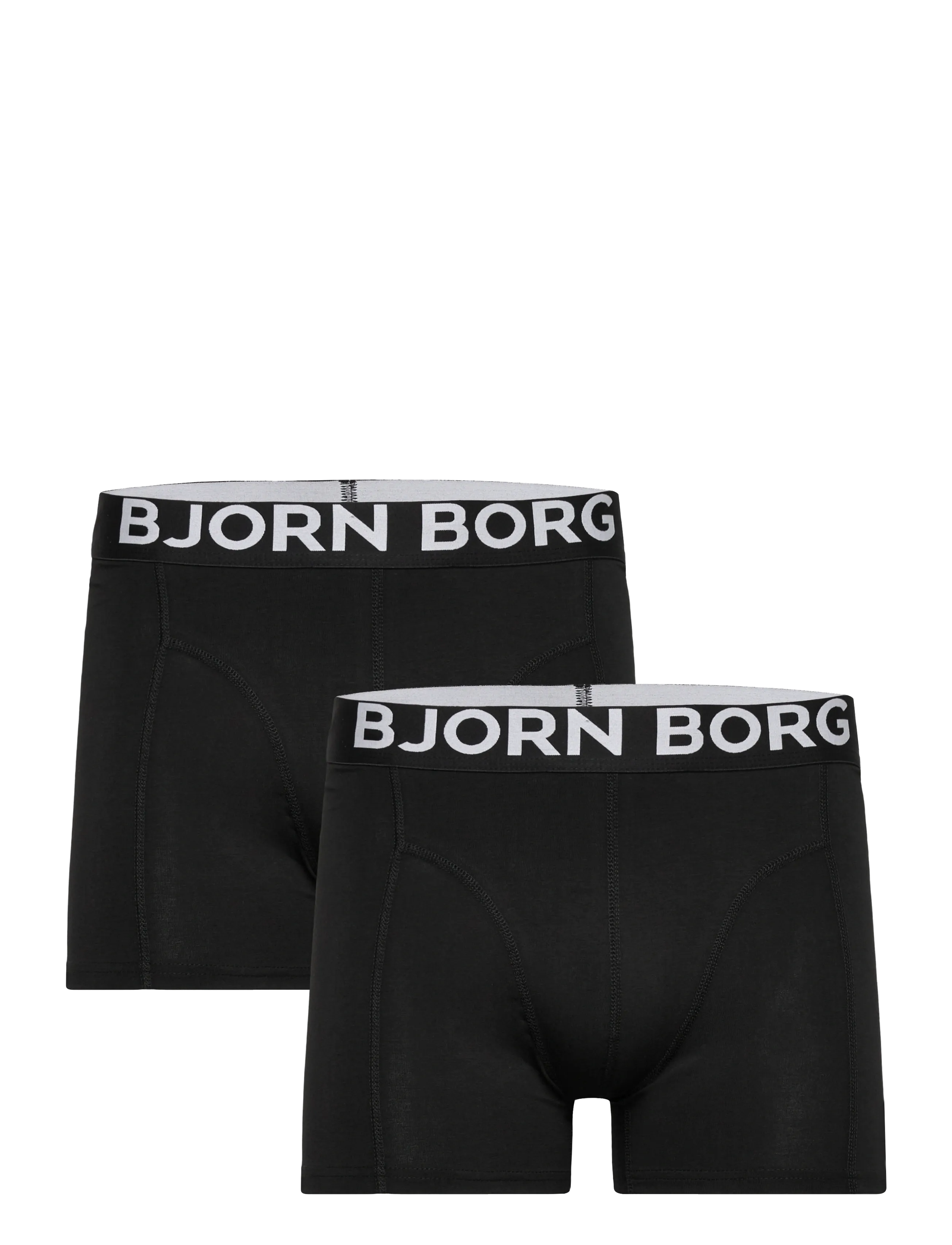 Björn Borg Organic Cotton Stretch Boxer 2P, L, Black, Undertøj > Boksere, Herre
