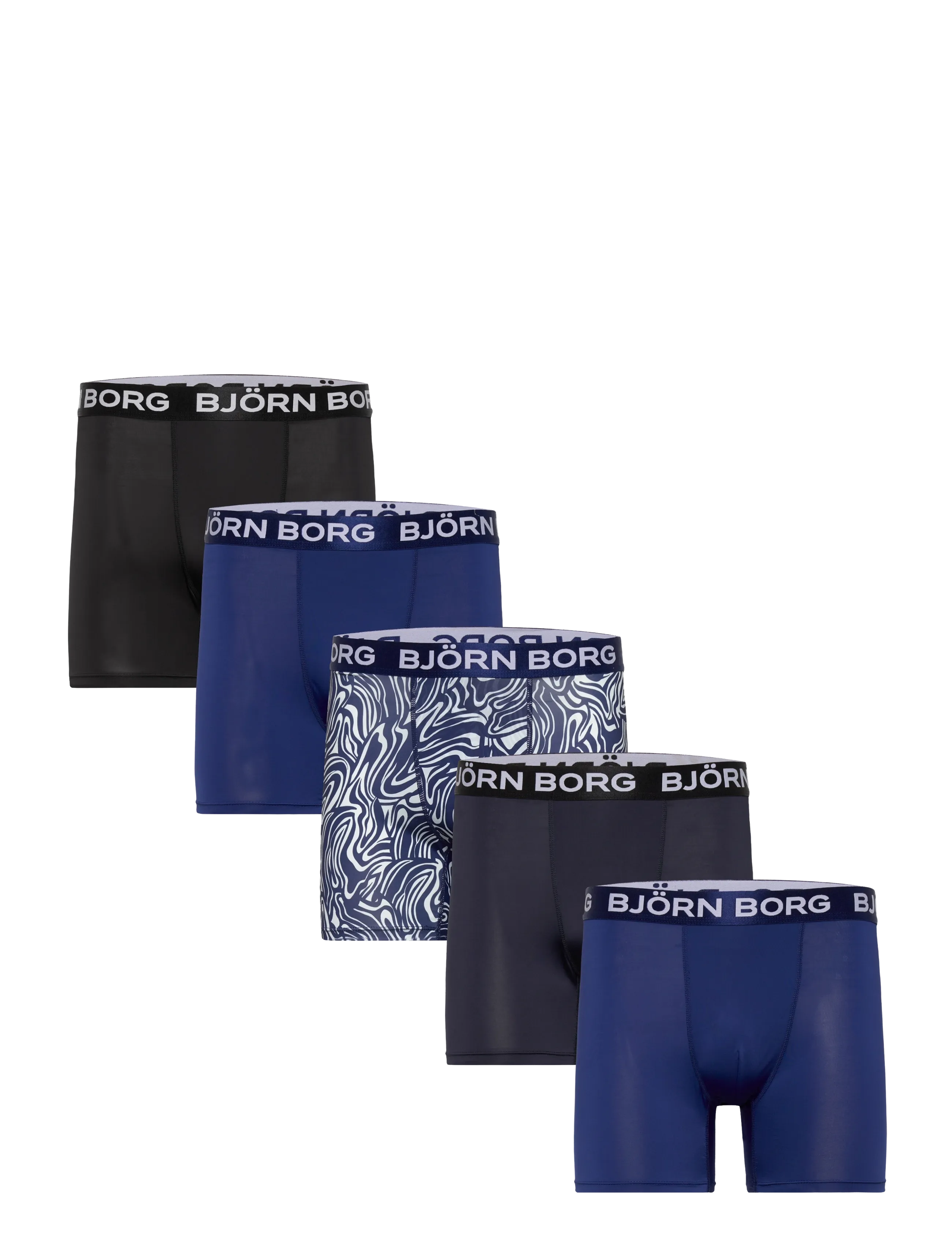 Björn Borg SPORTS MICROFIBER BOXER 5p - Undertøj - MULTIPACK 1 / blue