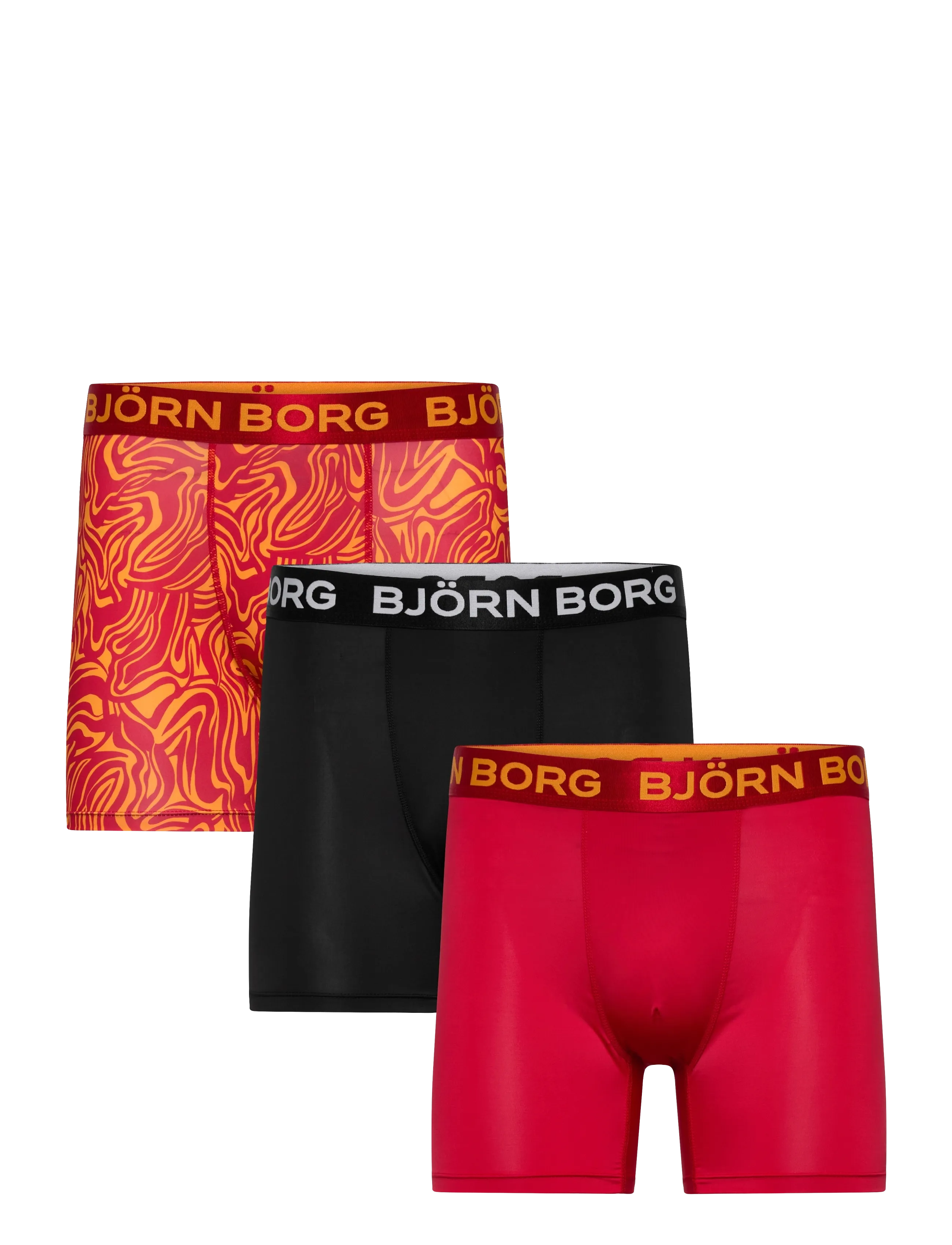 Björn Borg SPORTS MICROFIBER BOXER 3p - Underkläder - MULTIPACK 3 / red