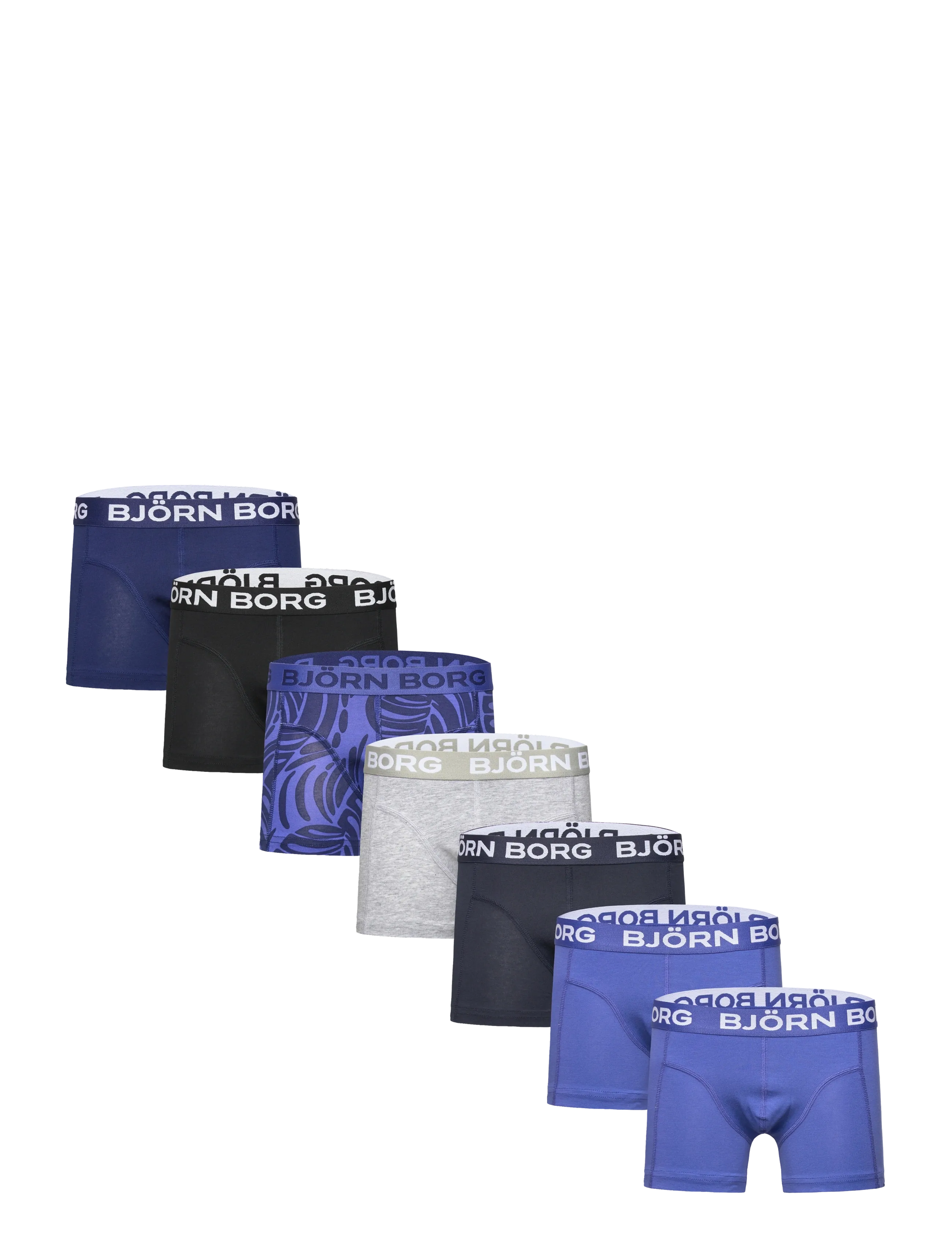 Björn Borg COTTON STRETCH BOXER 7p - Underkläder - MULTIPACK 1 / blue