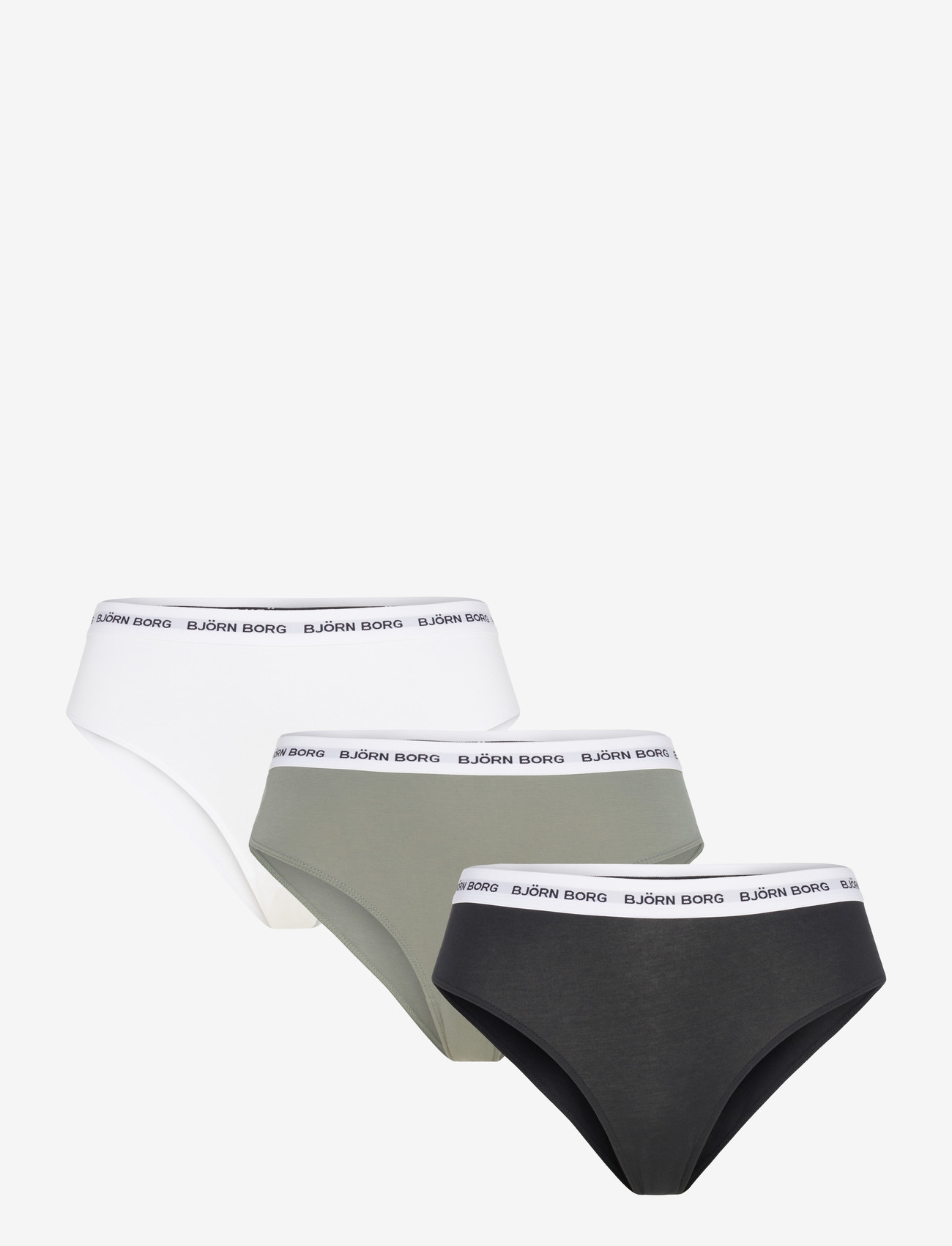 Björn Borg - LOGO HIGHWAIST BRIEF 3p - briefs - multipack 1 - 0