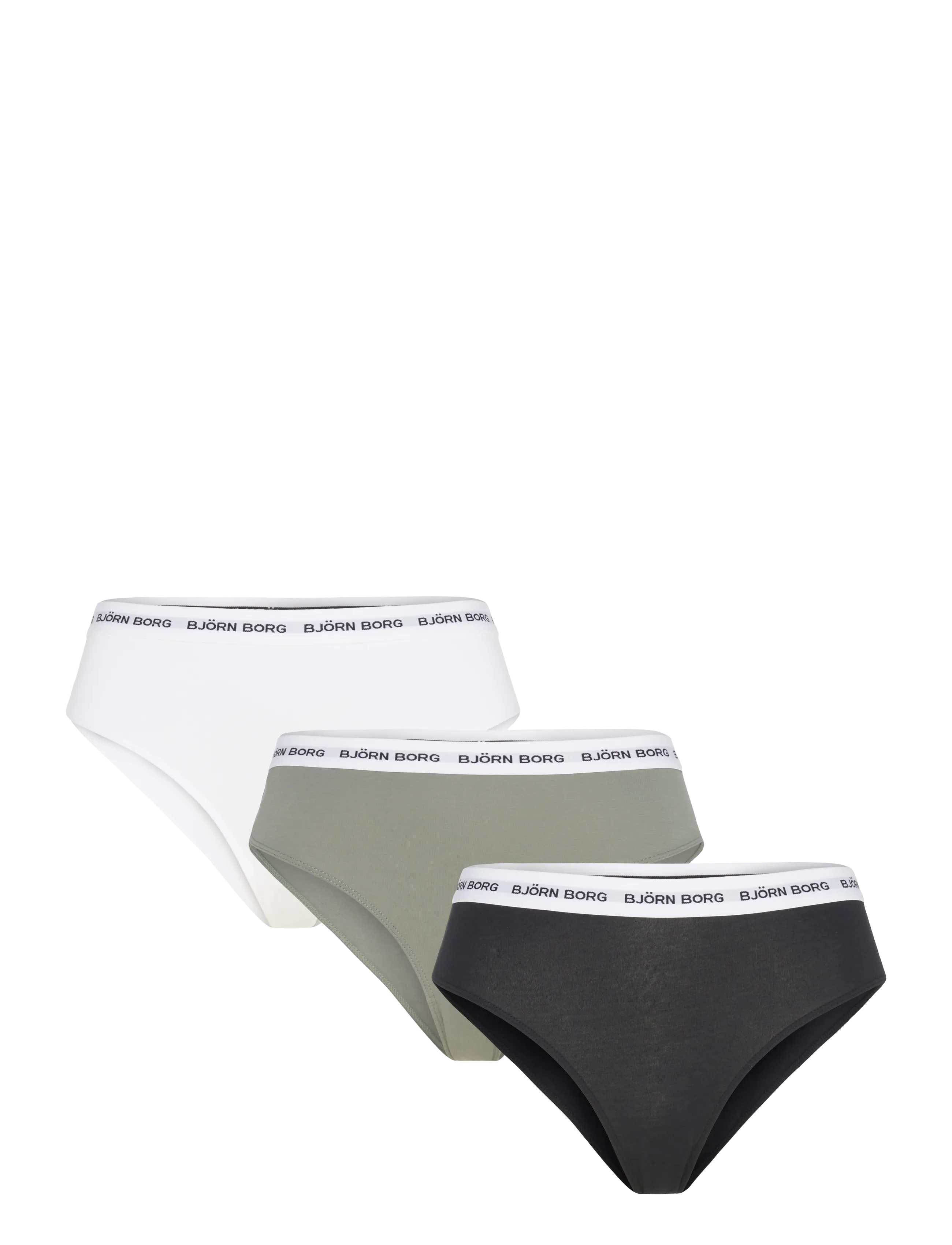 Björn Borg LOGO HIGHWAIST BRIEF 3p - Training - MULTIPACK 1 / multi