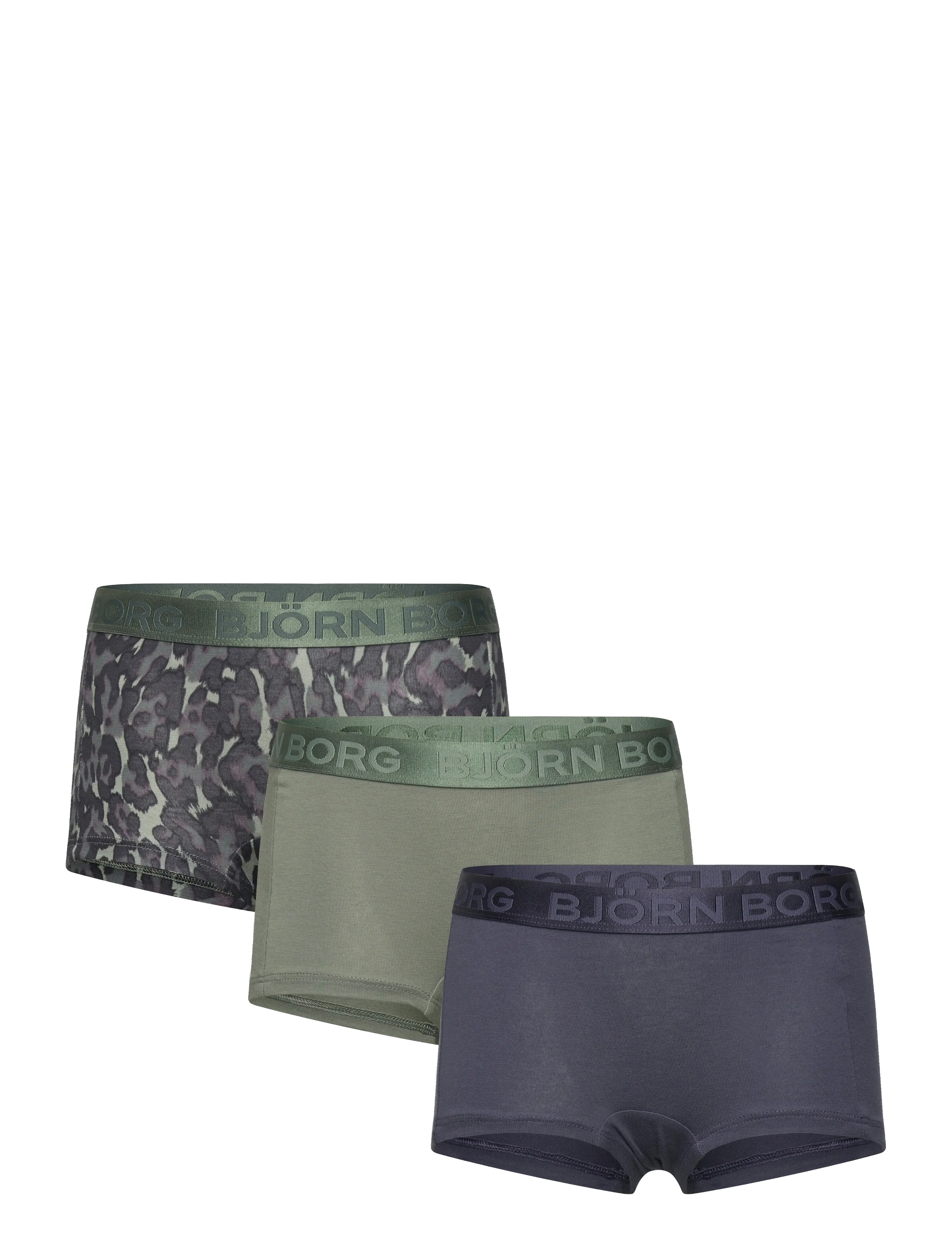 Björn Borg COTTON STRETCH BOXER SHORTS 3p - Kleding - MULTIPACK 2 / khaki/green