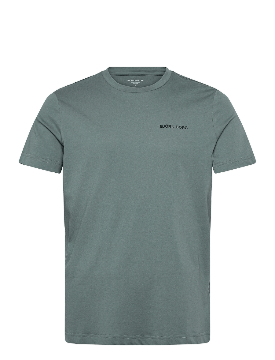 Björn Borg - BORG SPORTS T-SHIRT - oberteile & t-shirts - balsam green - 0
