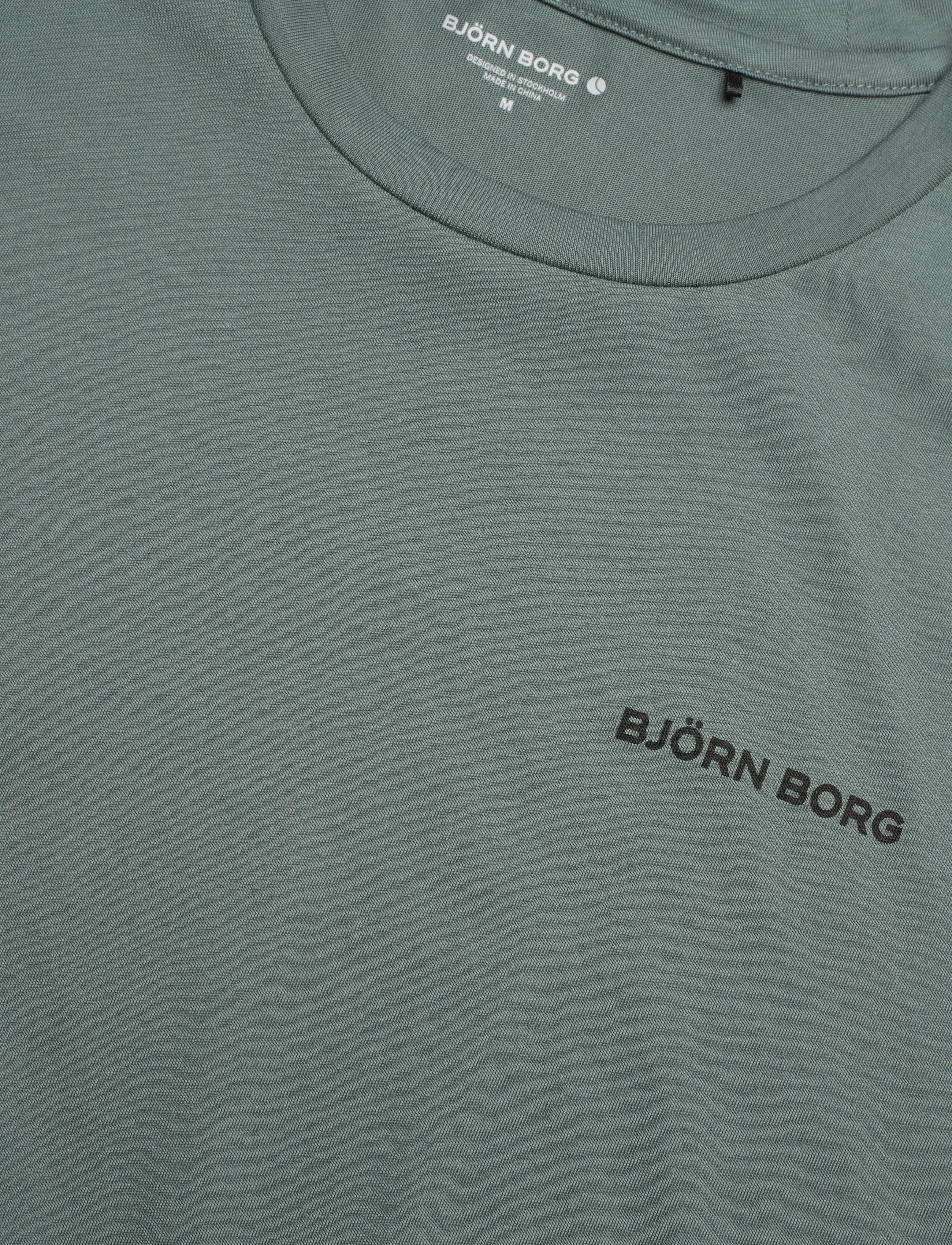 Björn Borg - BORG SPORTS T-SHIRT - t-shirts - balsam green - 2