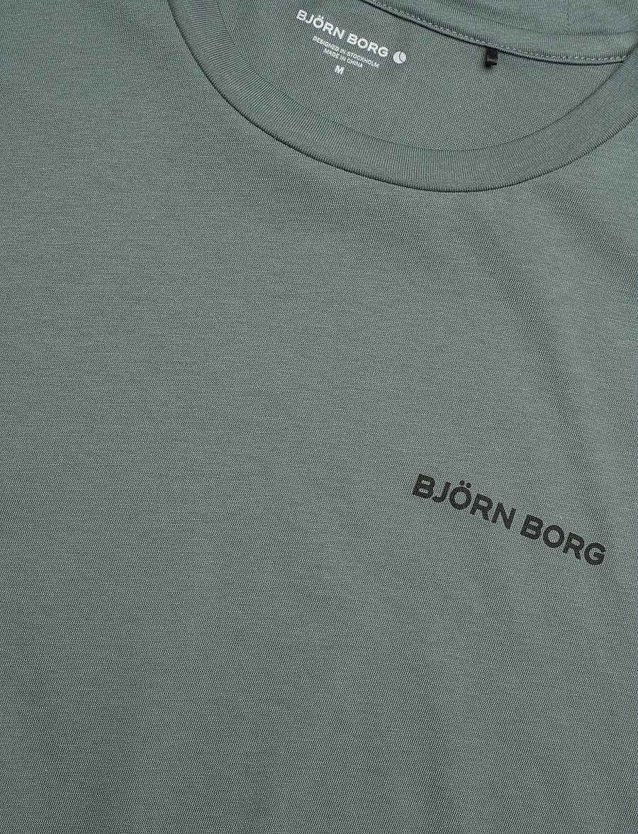 Björn Borg - BORG SPORTS T-SHIRT - oberteile & t-shirts - balsam green - 2