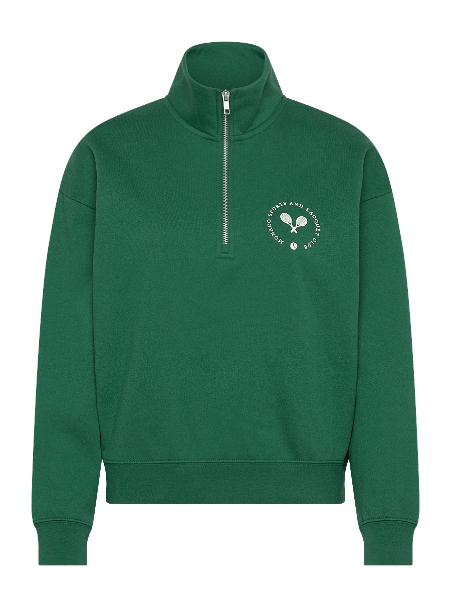 Björn Borg - BORG HALFZIP SWEATSHIRT - dressipluusid ja pusad - posy green - 1