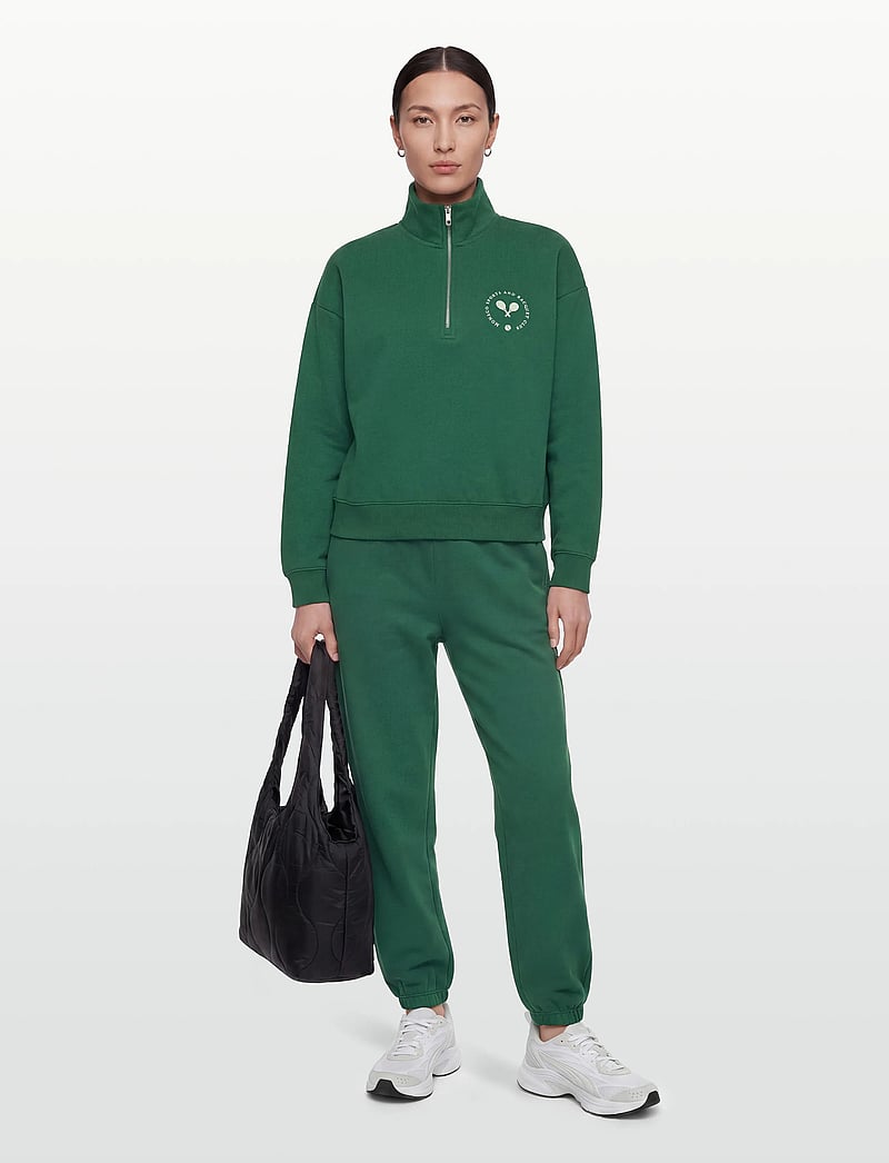 Björn Borg - BORG HALFZIP SWEATSHIRT - oberteile - posy green - 0