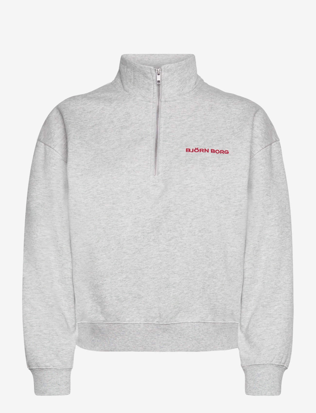 Björn Borg - BORG HALFZIP SWEATSHIRT - sport - ultra light grey melange - 0