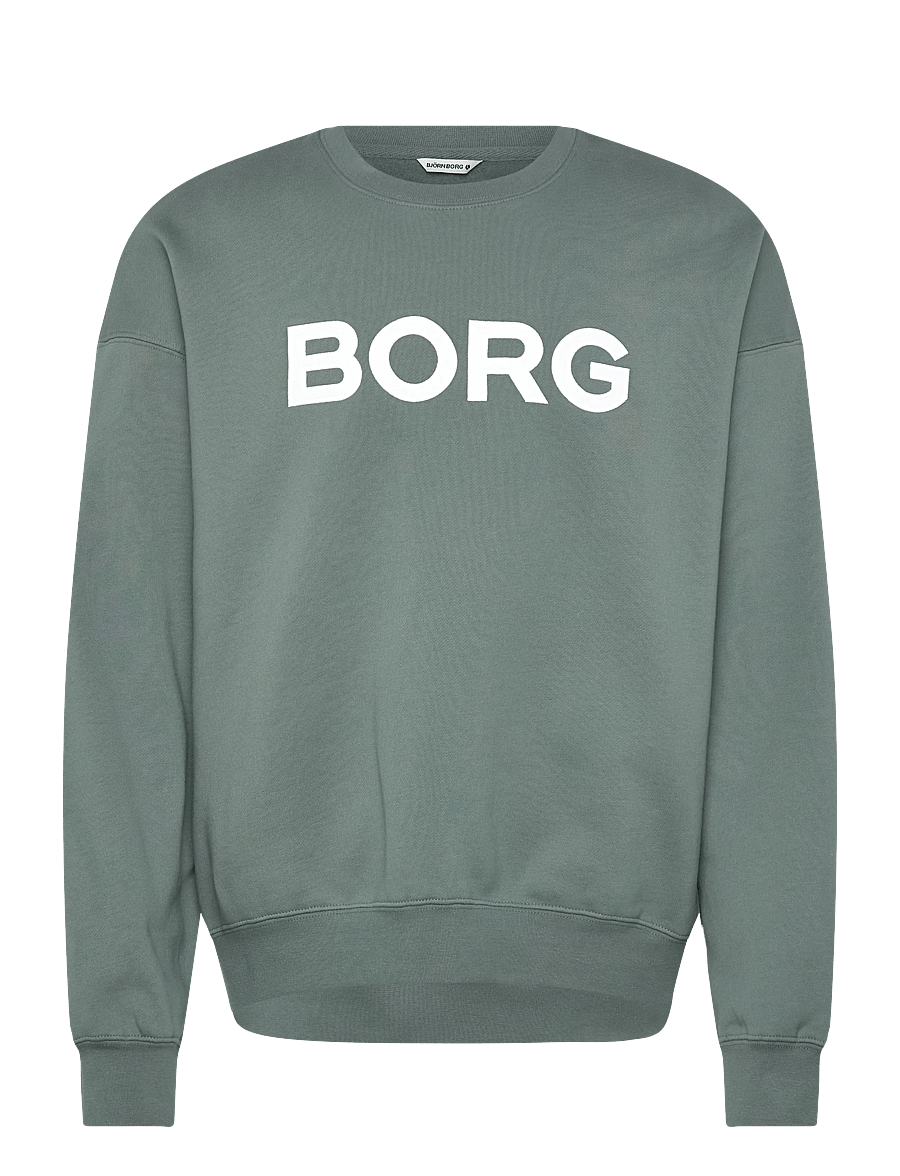 Björn Borg - BORG OVERSIZED LOGO SWEATSHIRT - tops - balsam green - 1