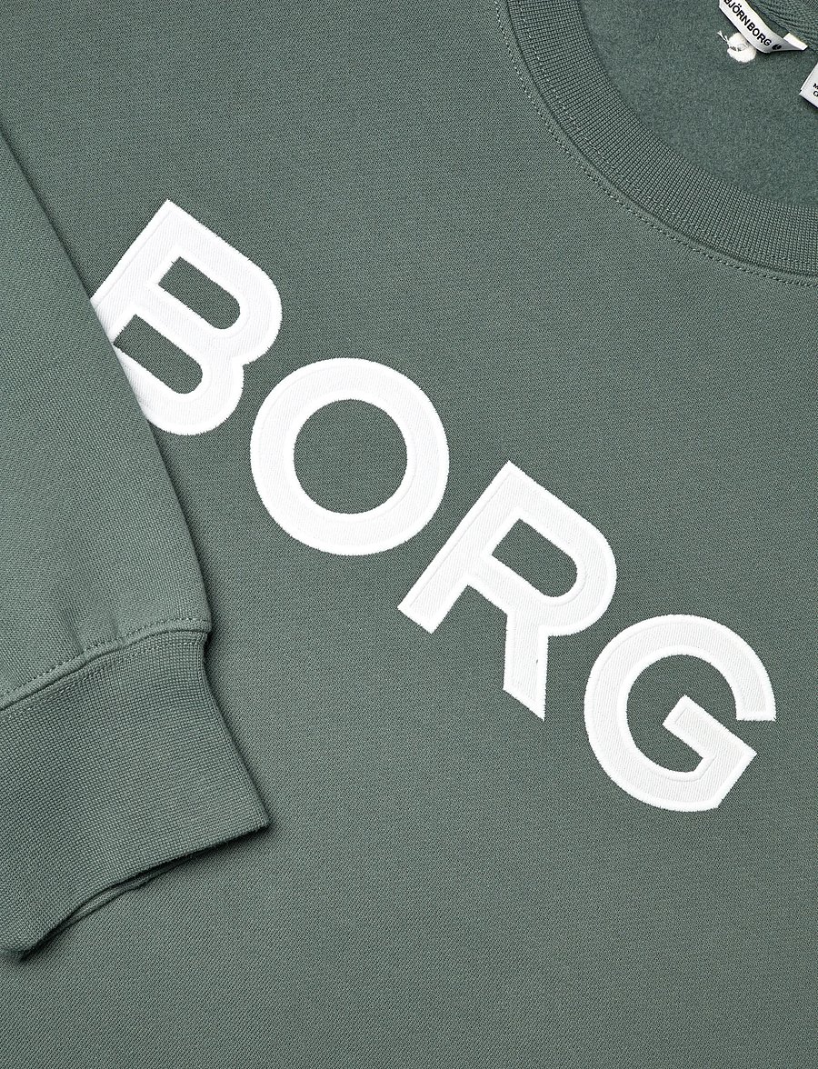 Björn Borg - BORG OVERSIZED LOGO SWEATSHIRT - tops - balsam green - 5