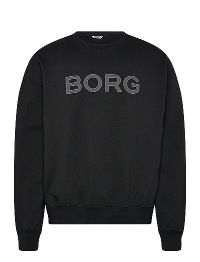 Björn Borg BORG OVERSIZED LOGO SWEATSHIRT - Alussärgid - BLACK BEAUTY / black