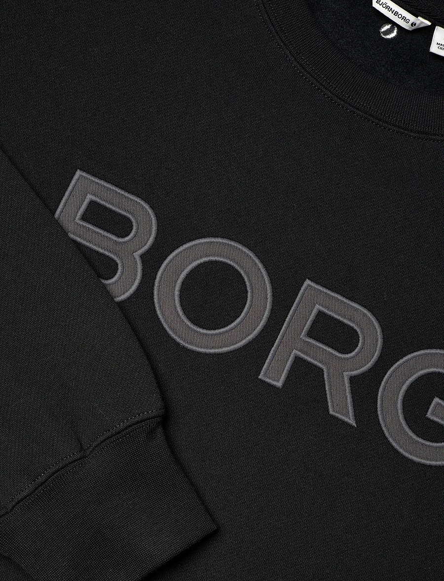 Björn Borg - BORG OVERSIZED LOGO SWEATSHIRT - tops - black beauty - 2