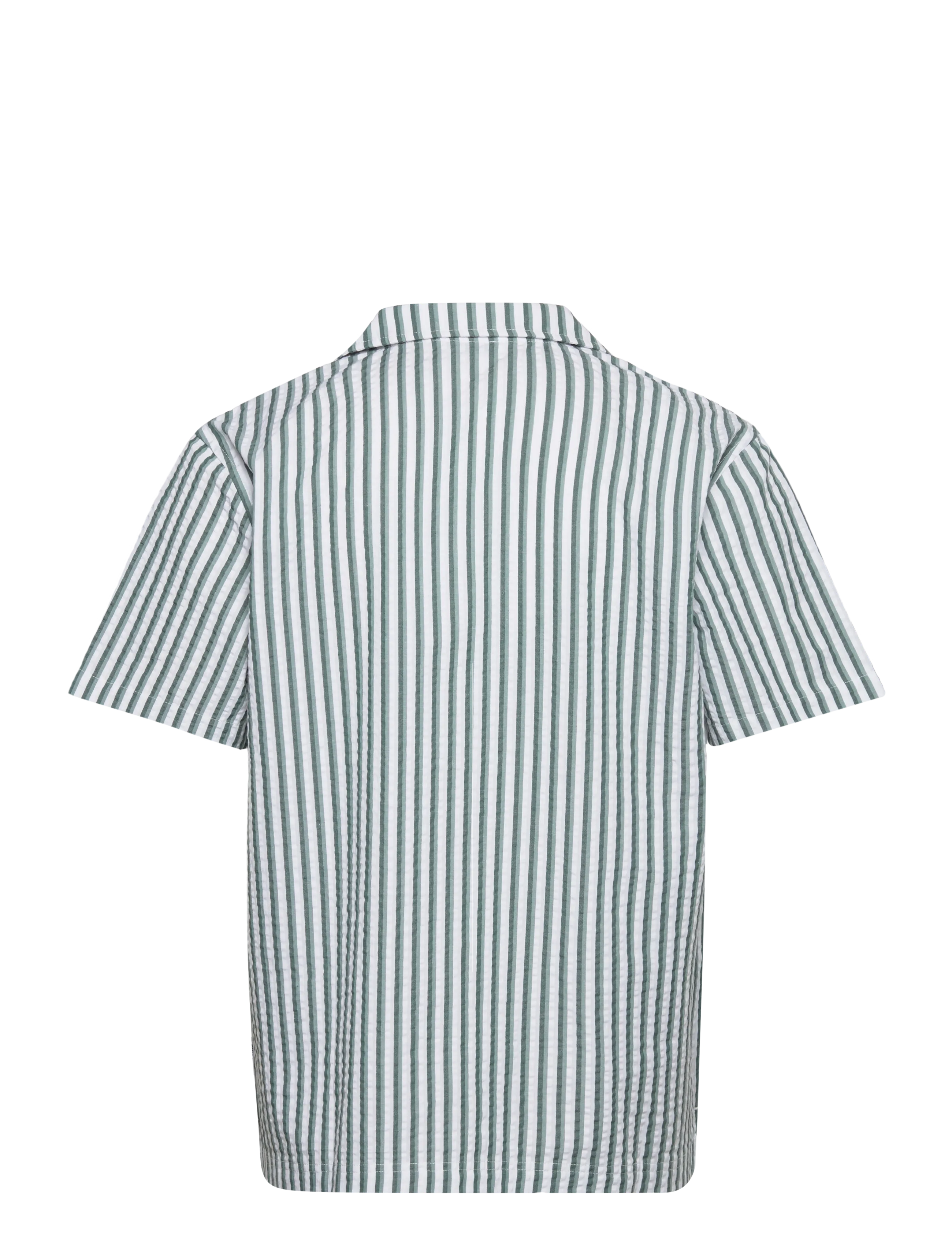 Björn Borg - BORG SEERSUCKER RESORT SHIRT - kortærmede skjorter - bb 7 stripe 1 - 2