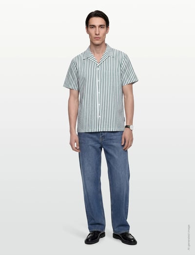 Borg Seersucker Resort Shirt - Casual