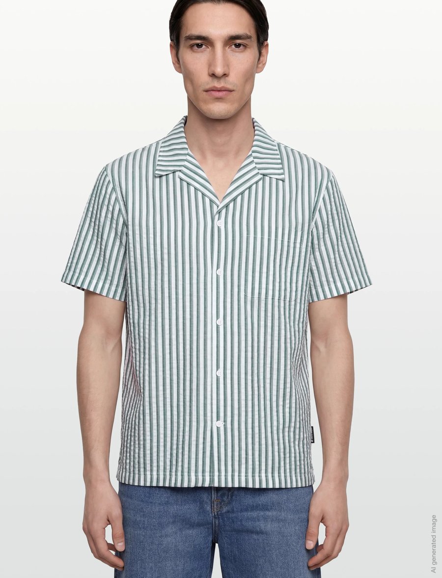 Björn Borg - BORG SEERSUCKER RESORT SHIRT - chemises à manches courtes - bb 7 stripe 1 - 3