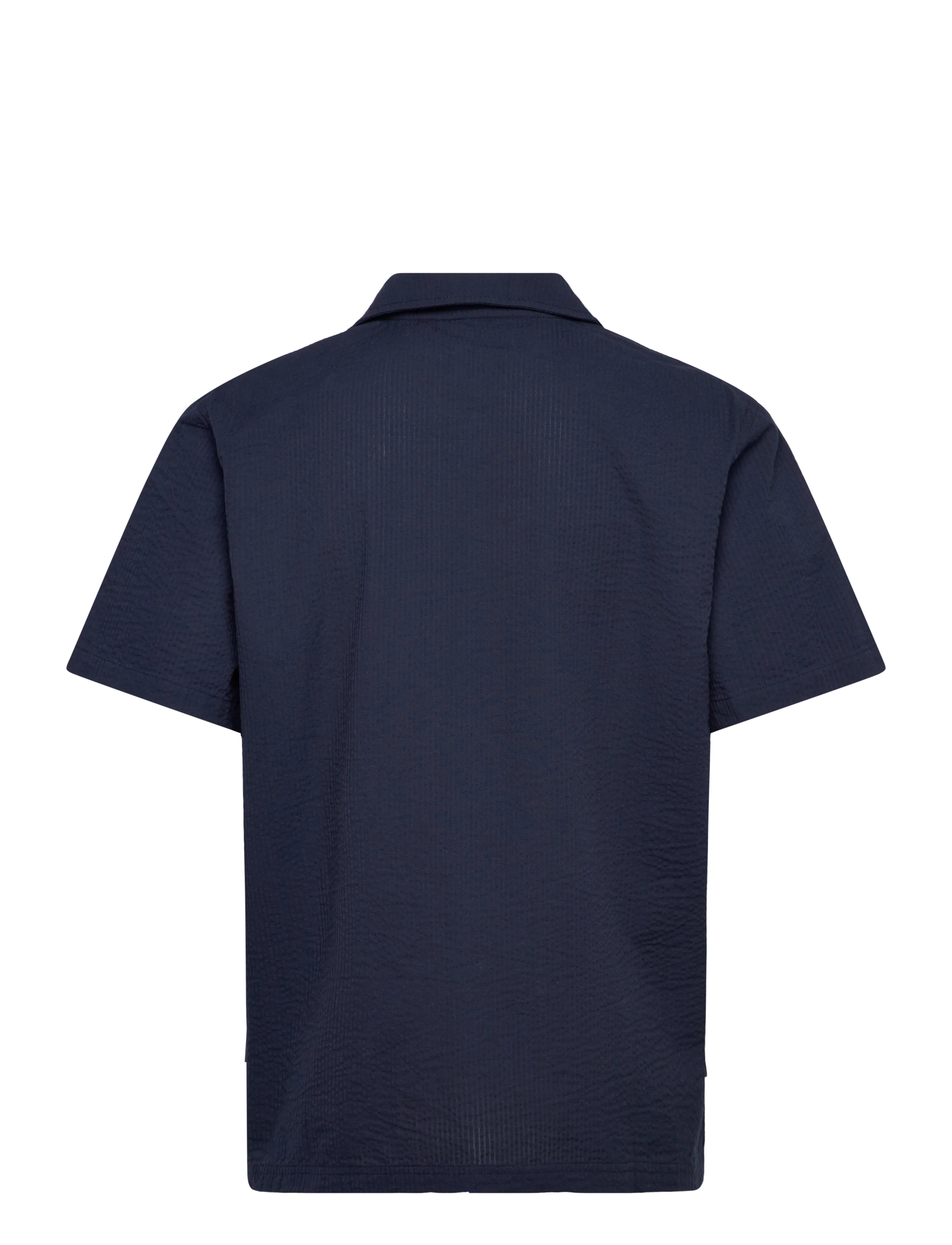 Björn Borg - BORG SEERSUCKER RESORT SHIRT - kortærmede skjorter - night sky - 2