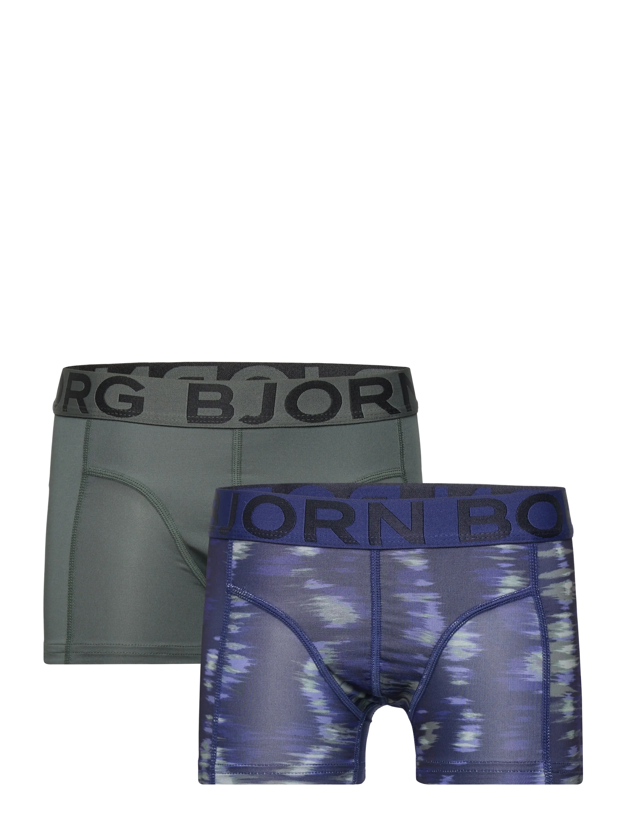 Björn Borg Sports Lightweight Boxer 2P, 122-128, Khaki green, Undertøj > Underbukser, Børn