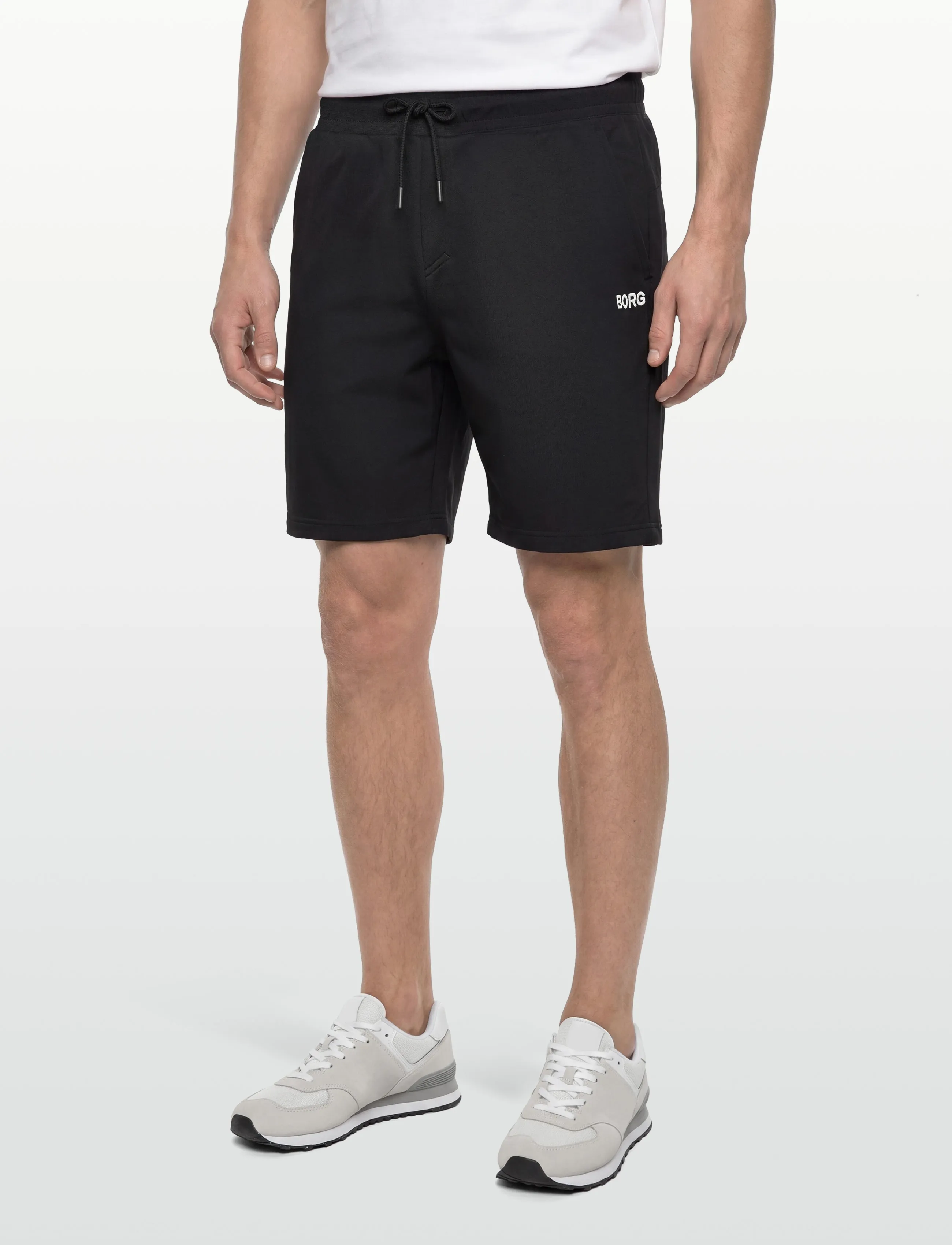 Björn Borg - BORG ESSENTIAL 4 SWEATSHORTS - sweatshorts - black beauty - 3