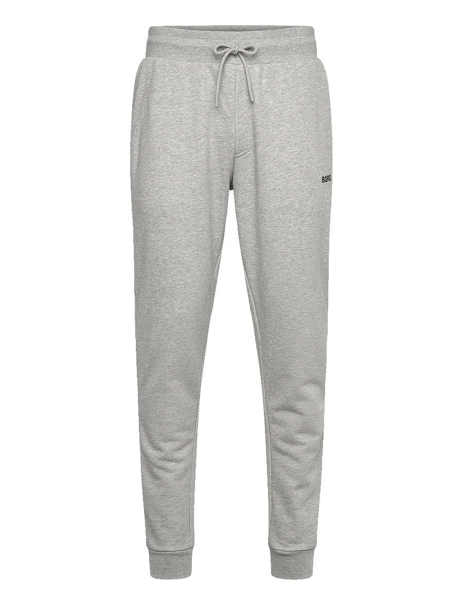 Björn Borg - BORG ESSENTIAL 4 SWEATPANTS - bukser - light grey melange - 0