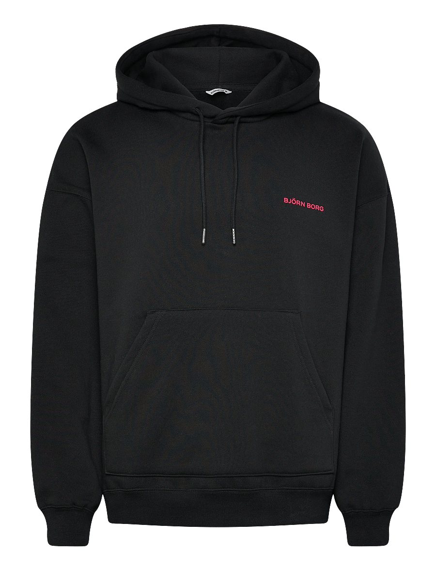Björn Borg - BORG OVERSIZED HOODIE - kapuutsiga dressipluusid - black beauty - 0