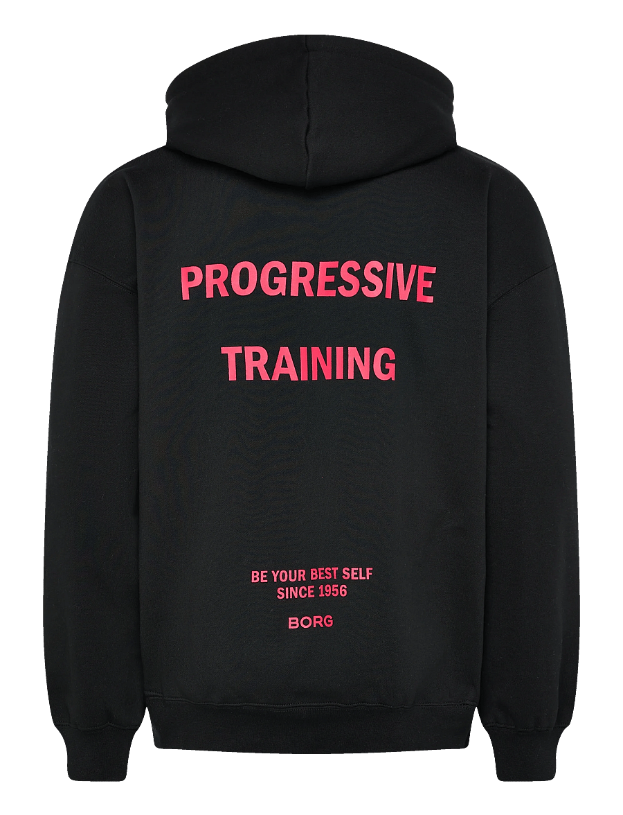 Björn Borg - BORG OVERSIZED HOODIE - kapuutsiga dressipluusid - black beauty - 1
