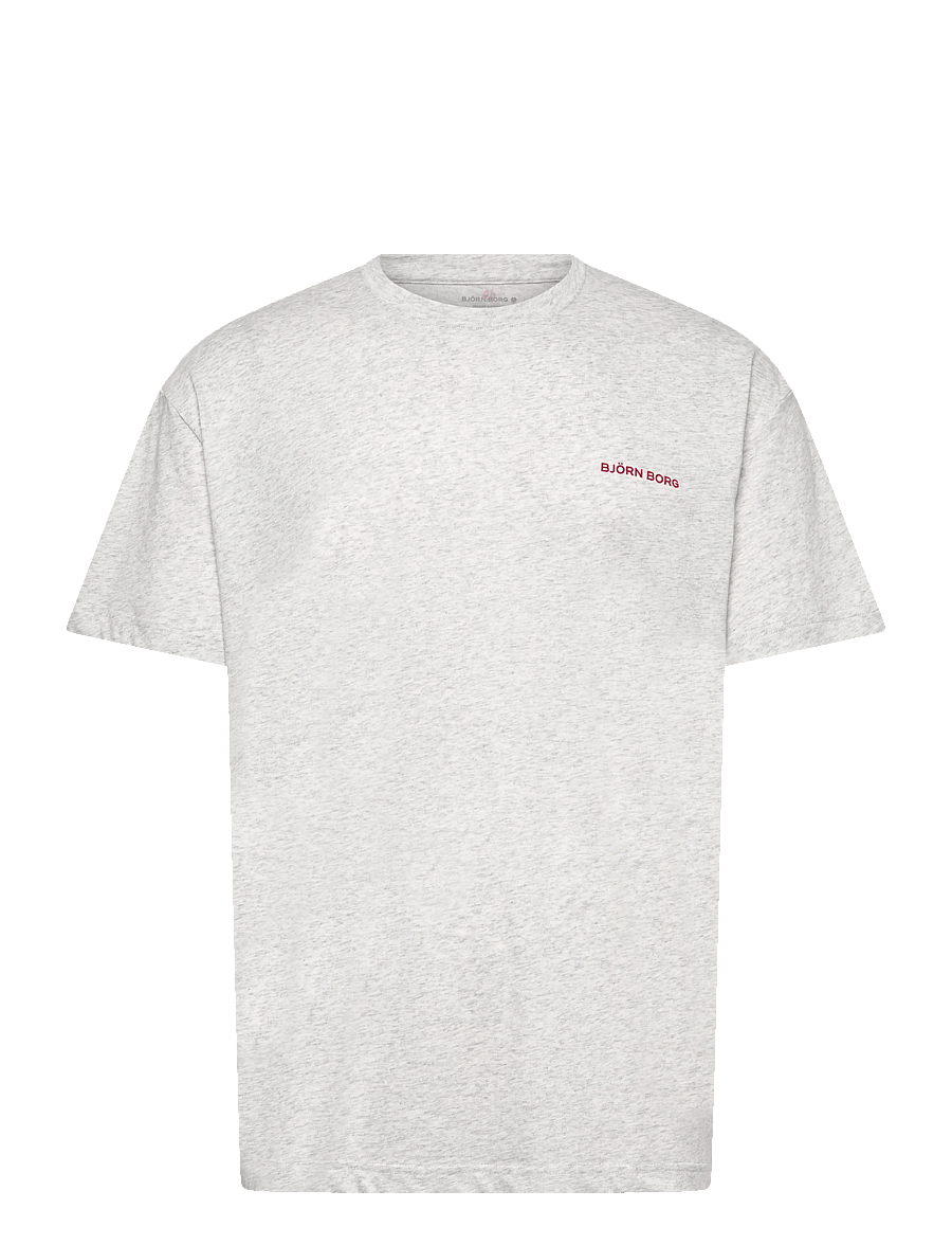 Björn Borg - BORG GYM OVERSIZED T-SHIRT - t-shirts - ultra light grey melange - 0