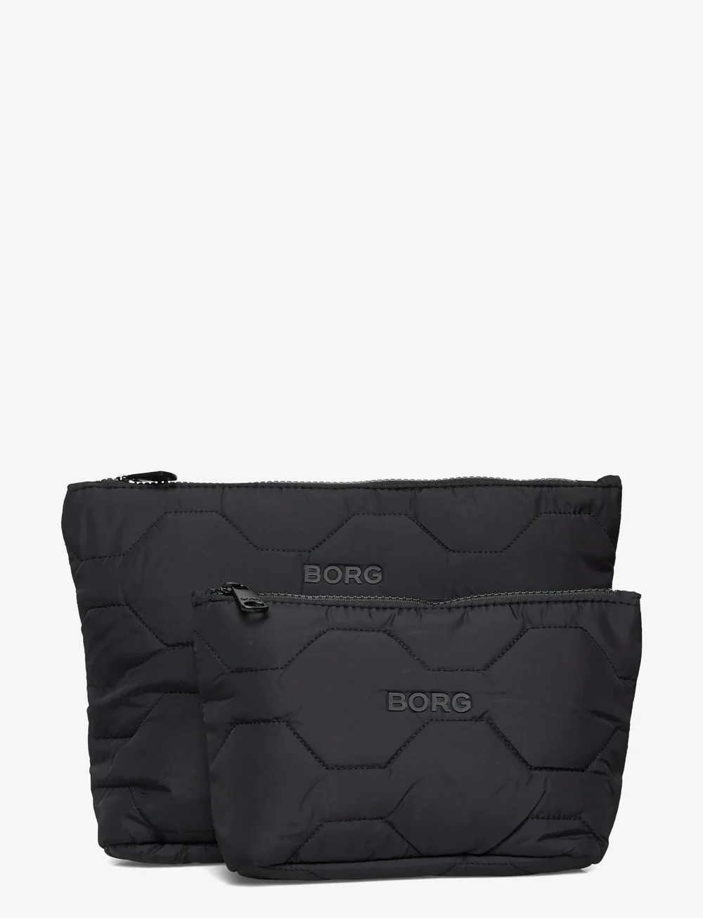 Björn Borg - BORG QUILTED WASH BAG SET - laukkutarvikkeet - black beauty - 0