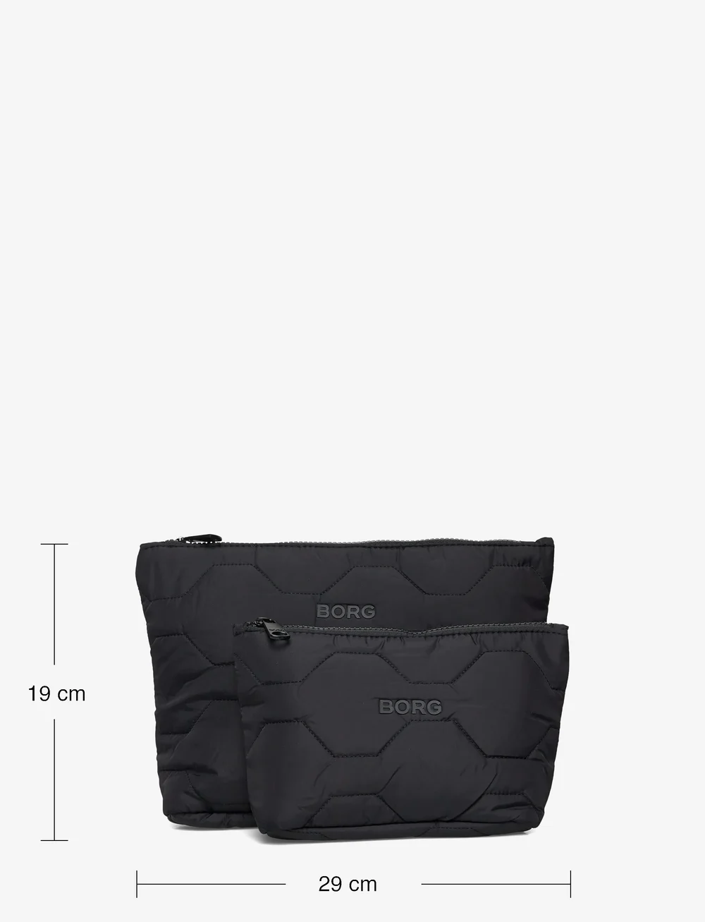 Björn Borg - BORG QUILTED WASH BAG SET - laukkutarvikkeet - black beauty - 3