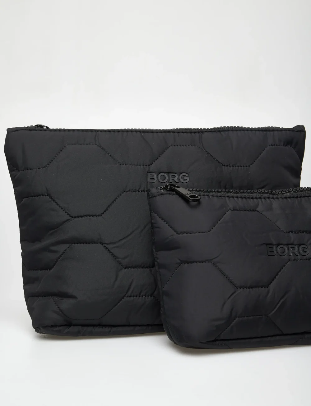Björn Borg - BORG QUILTED WASH BAG SET - laukkutarvikkeet - black beauty - 4