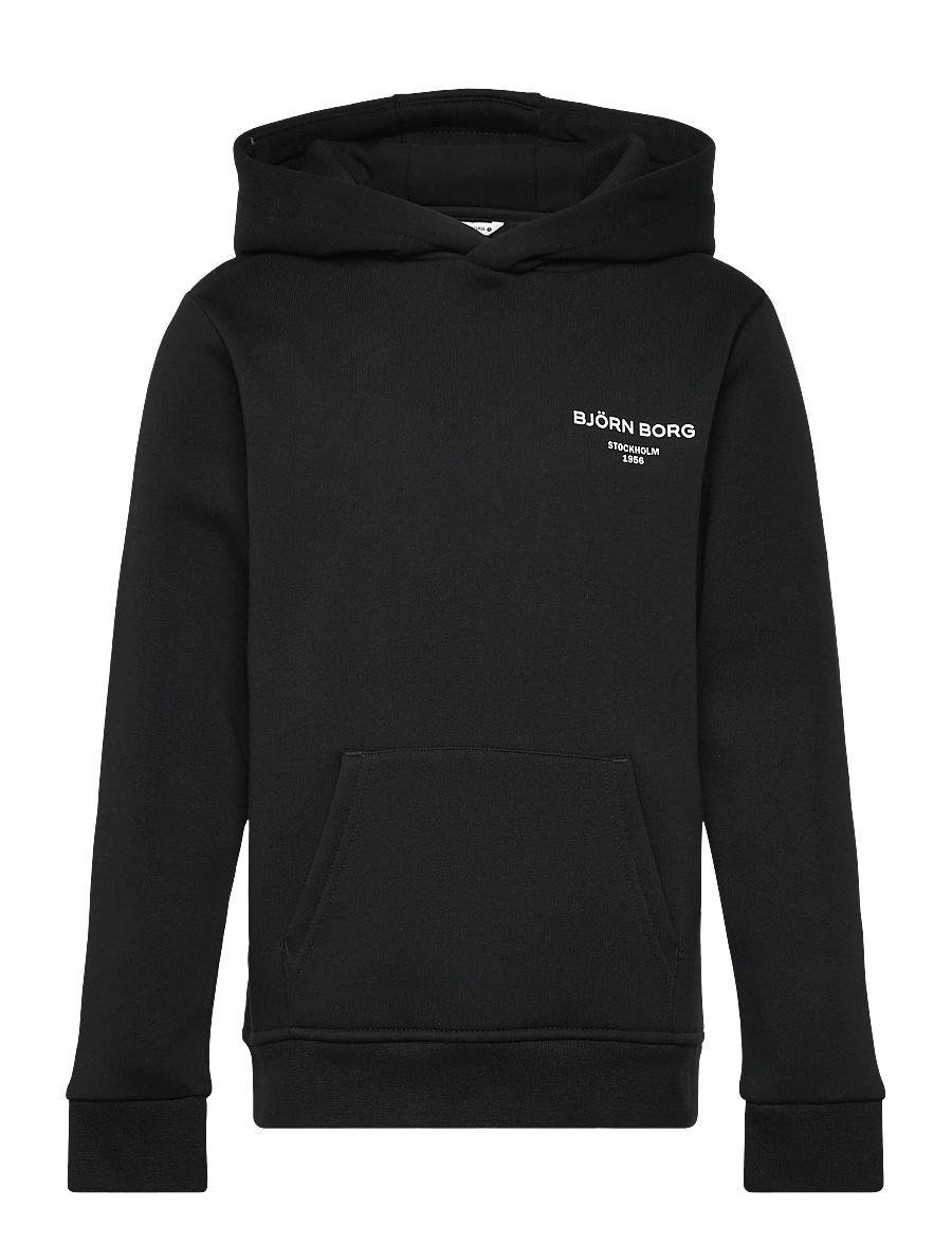 Björn Borg - BORG ESSENTIAL 1 HOODIE - kapuzenpullover - black beauty - 0