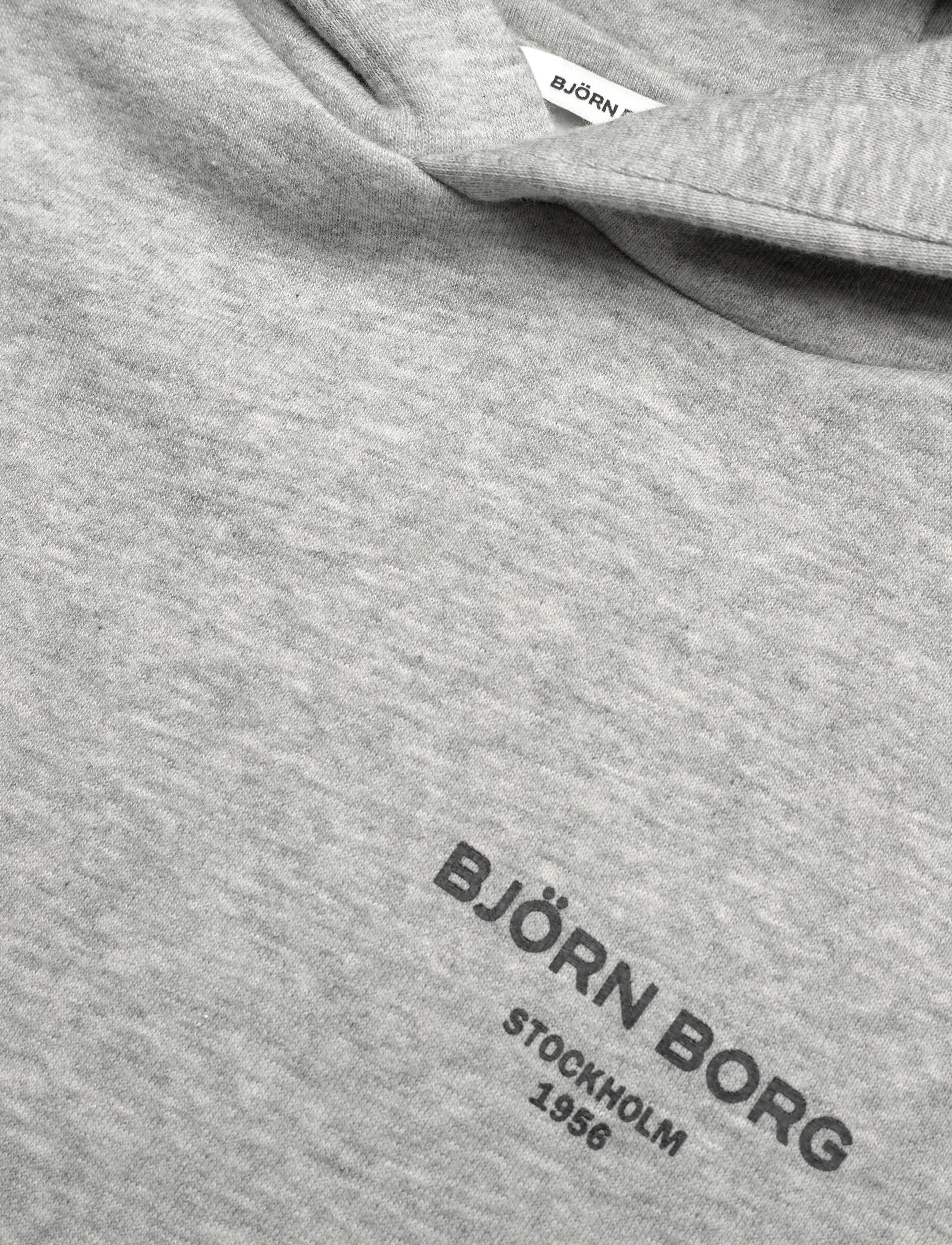 Björn Borg - BORG ESSENTIAL 1 HOODIE - kapuzenpullover - light grey melange - 2