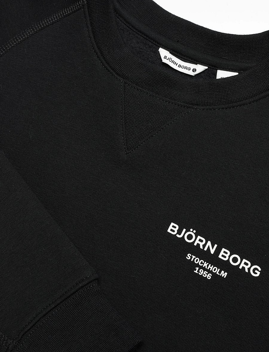 Björn Borg - BORG ESSENTIAL 1 SWEATSHIRT - dressipluusid - black beauty - 2
