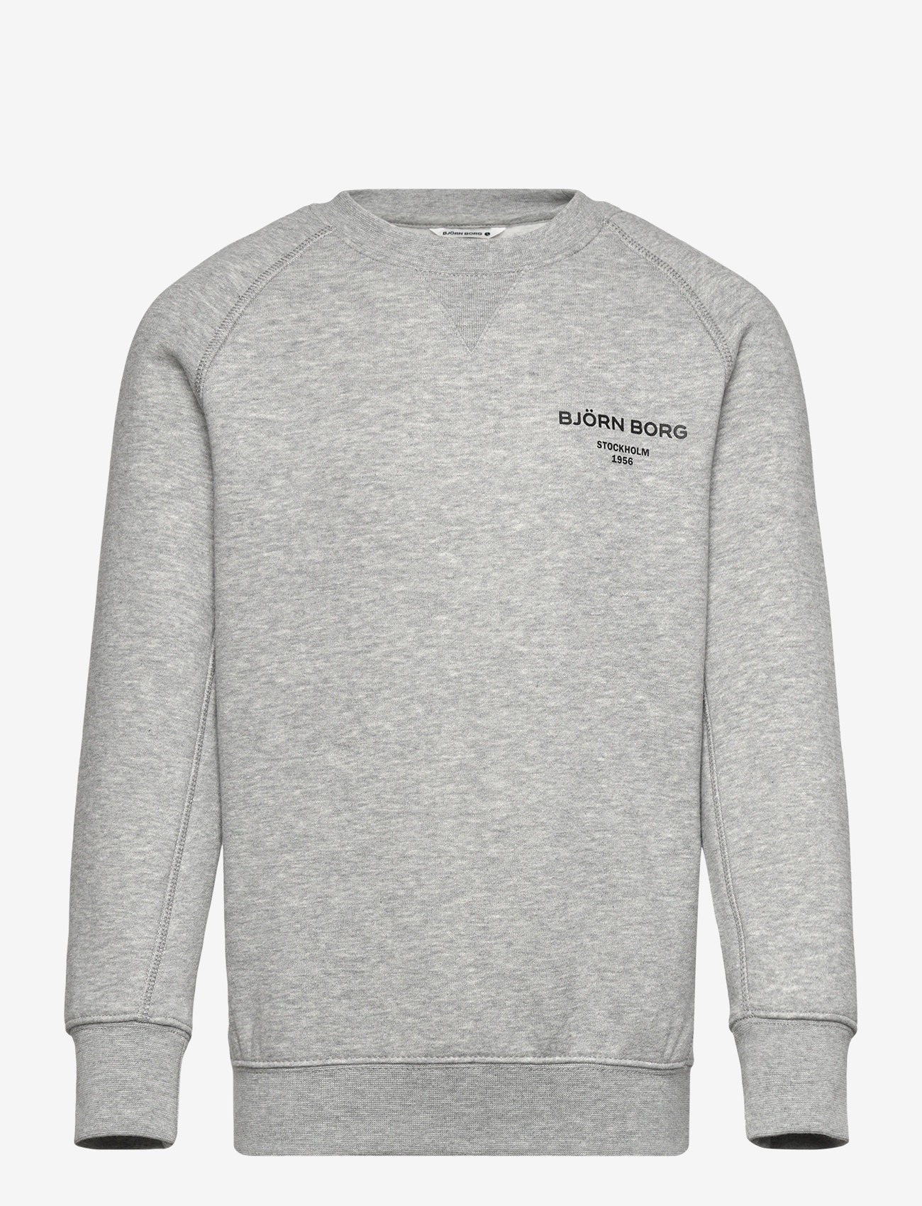 Björn Borg - BORG ESSENTIAL 1 SWEATSHIRT - dressipluusid - light grey melange - 0