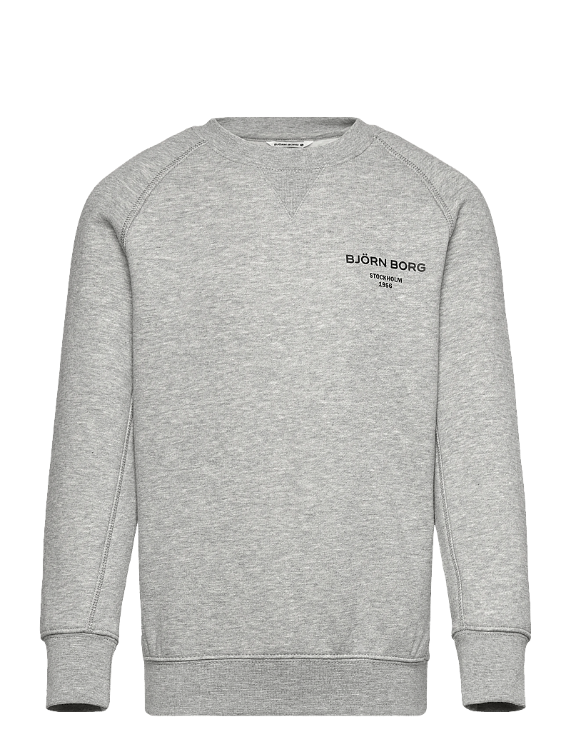Björn Borg - BORG ESSENTIAL 1 SWEATSHIRT - dressipluusid - light grey melange - 0
