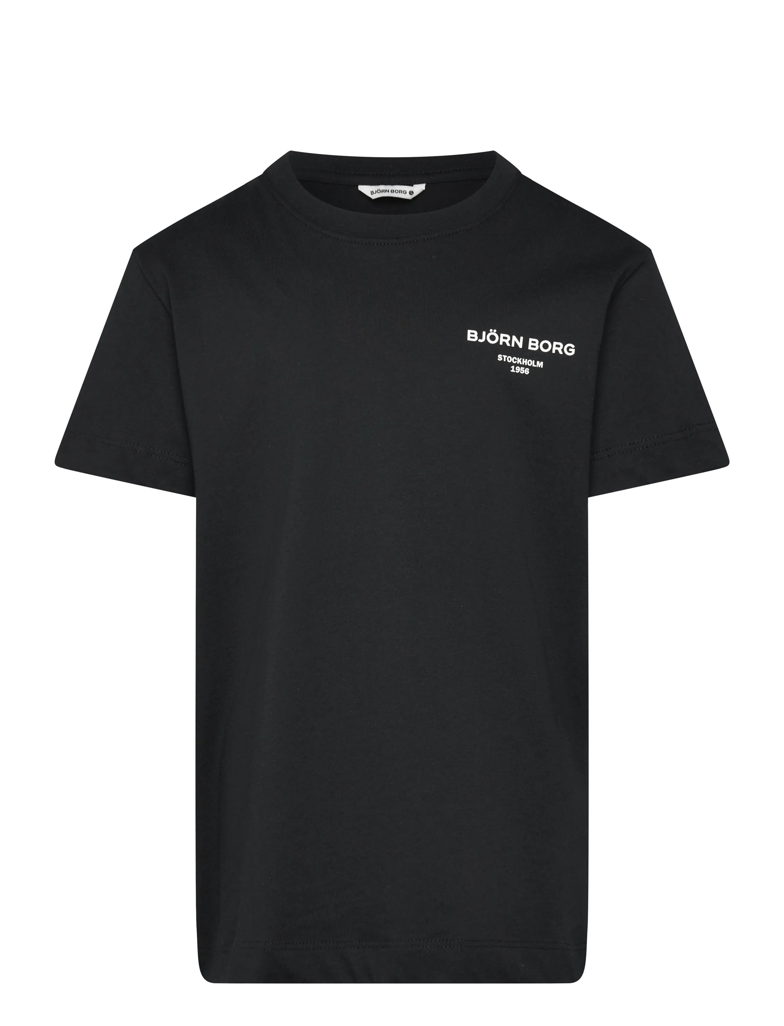 Björn Borg Borg Essential 1 T-Shirt, 110-116, Black, T-Shirts > Kortærmede, Børn