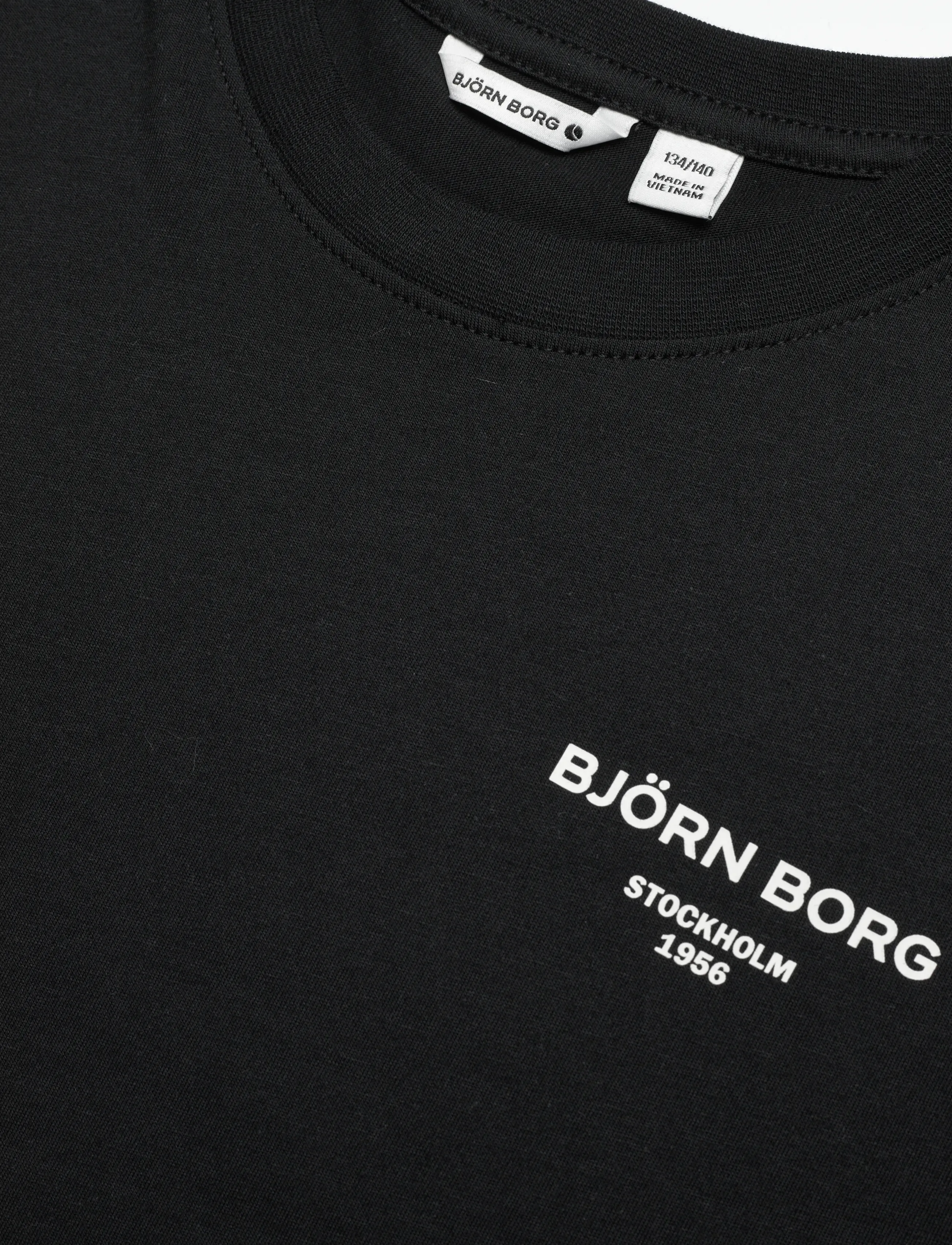 Björn Borg - BORG ESSENTIAL 1 T-SHIRT - kurzärmelig - black beauty - 2