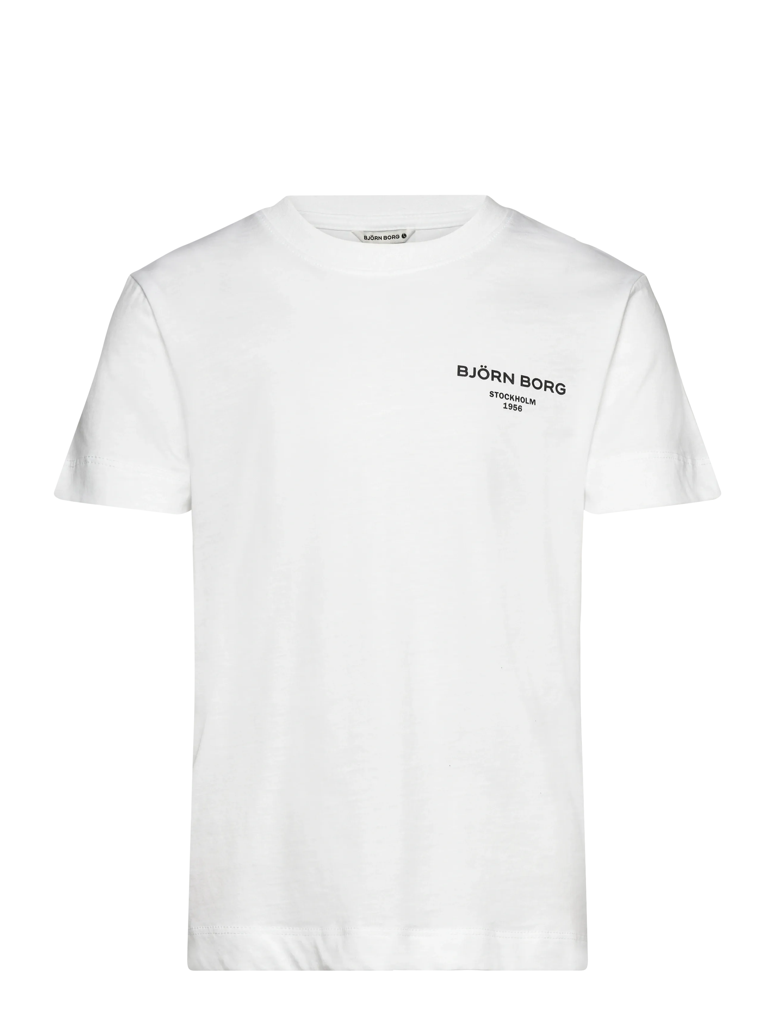 Björn Borg Borg Essential 1 T-Shirt, 110-116, White, T-Shirts > Kortærmede, Børn