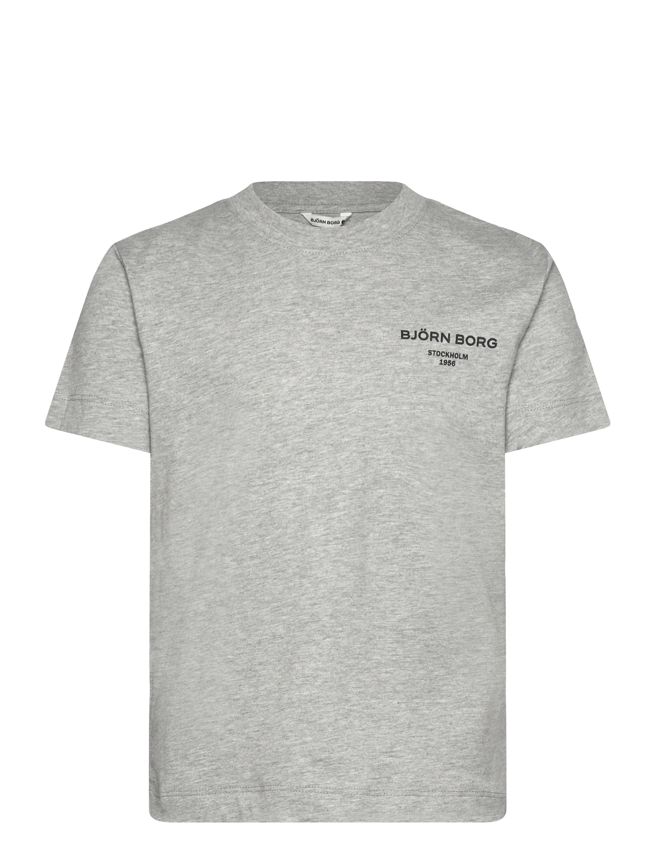 Björn Borg Essential 1 T-Shirt, 122-128, T-shirts, Grau - Short-sleeved, Kinder